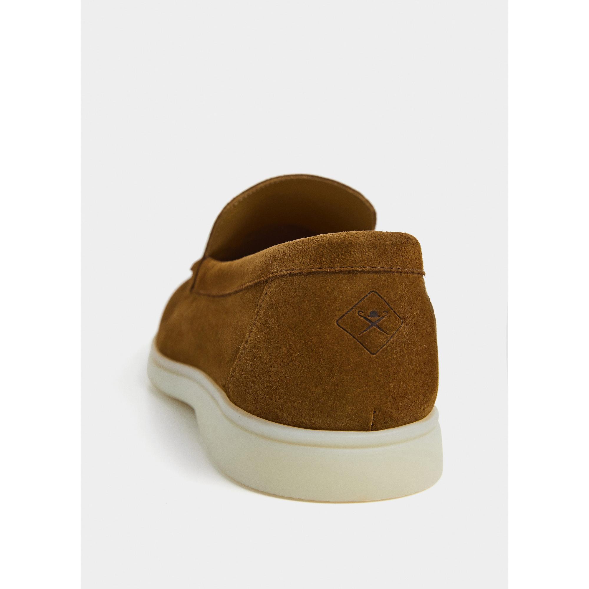 Product image 4 of 6 of Hackett Men's Martin Soft Moccasin Suede Shoes - Nut Brown