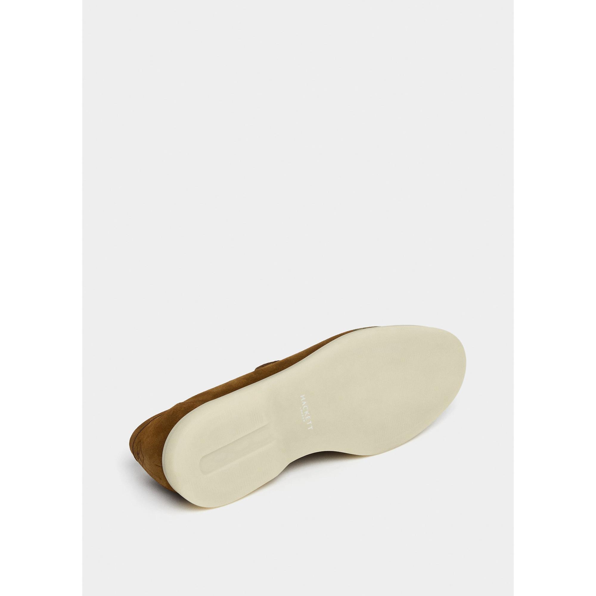 Product image 6 of 6 of Hackett Men's Martin Soft Moccasin Suede Shoes - Nut Brown