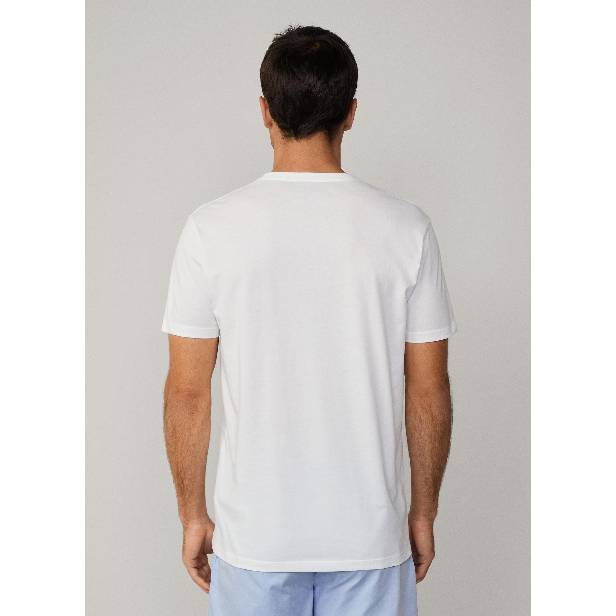 Product image 6 of 7 of Hackett Men's Short Sleeve Cotton Jersey Lounge T-Shirt - White