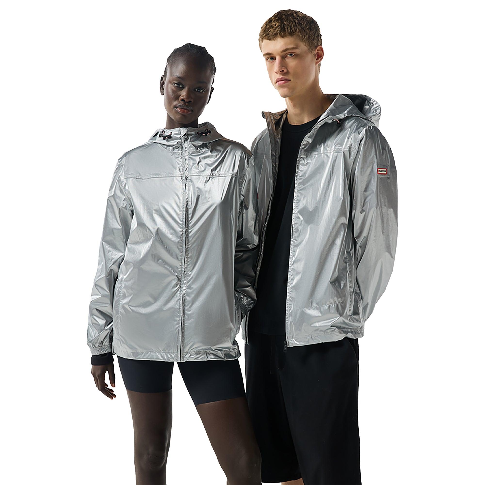 Product image 1 of 14 of Hunter Unisex Metallic Packable Jacket - Silver