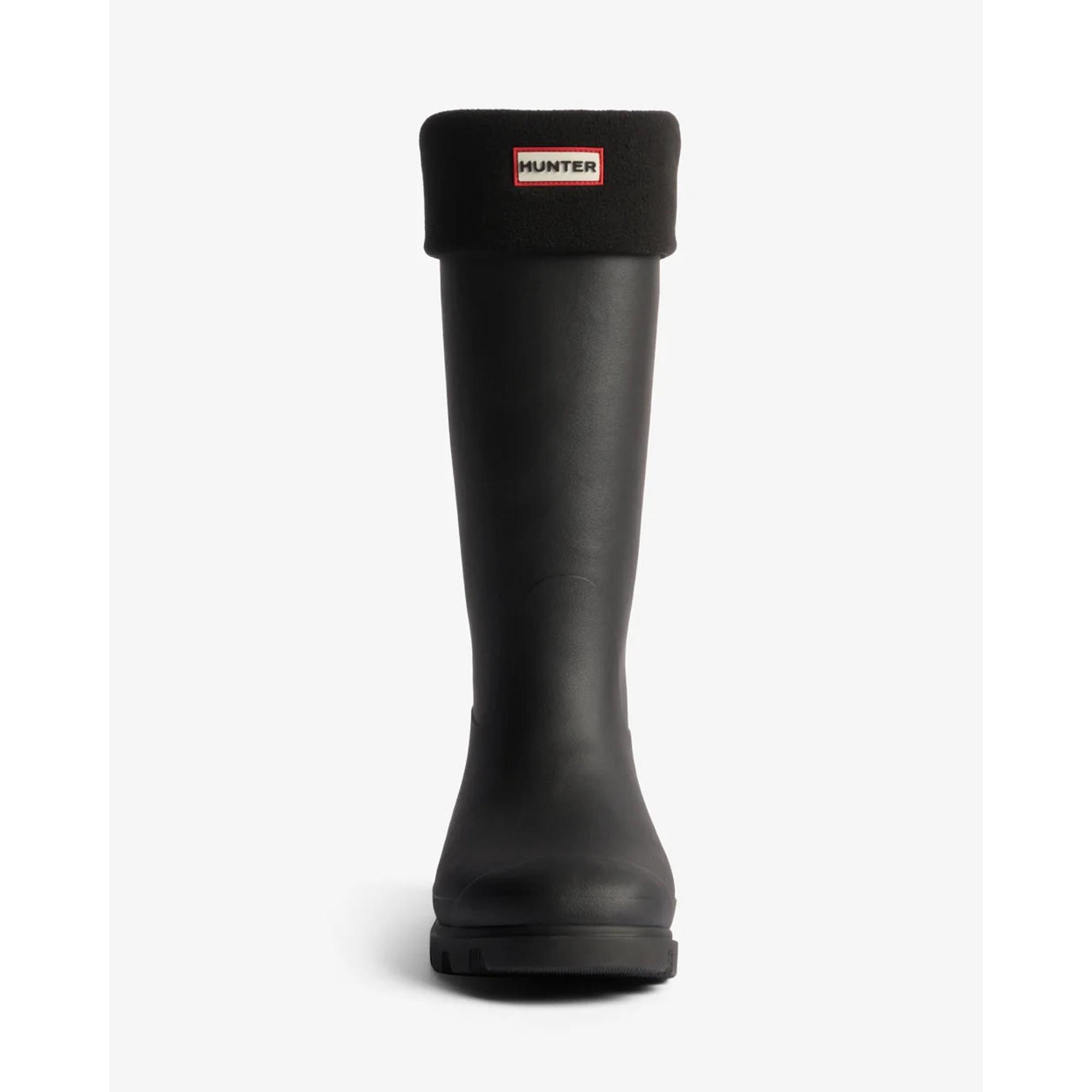 Product image 2 of 3 of Hunter Recycled Downpour Fleece Tall Boot Socks - Black