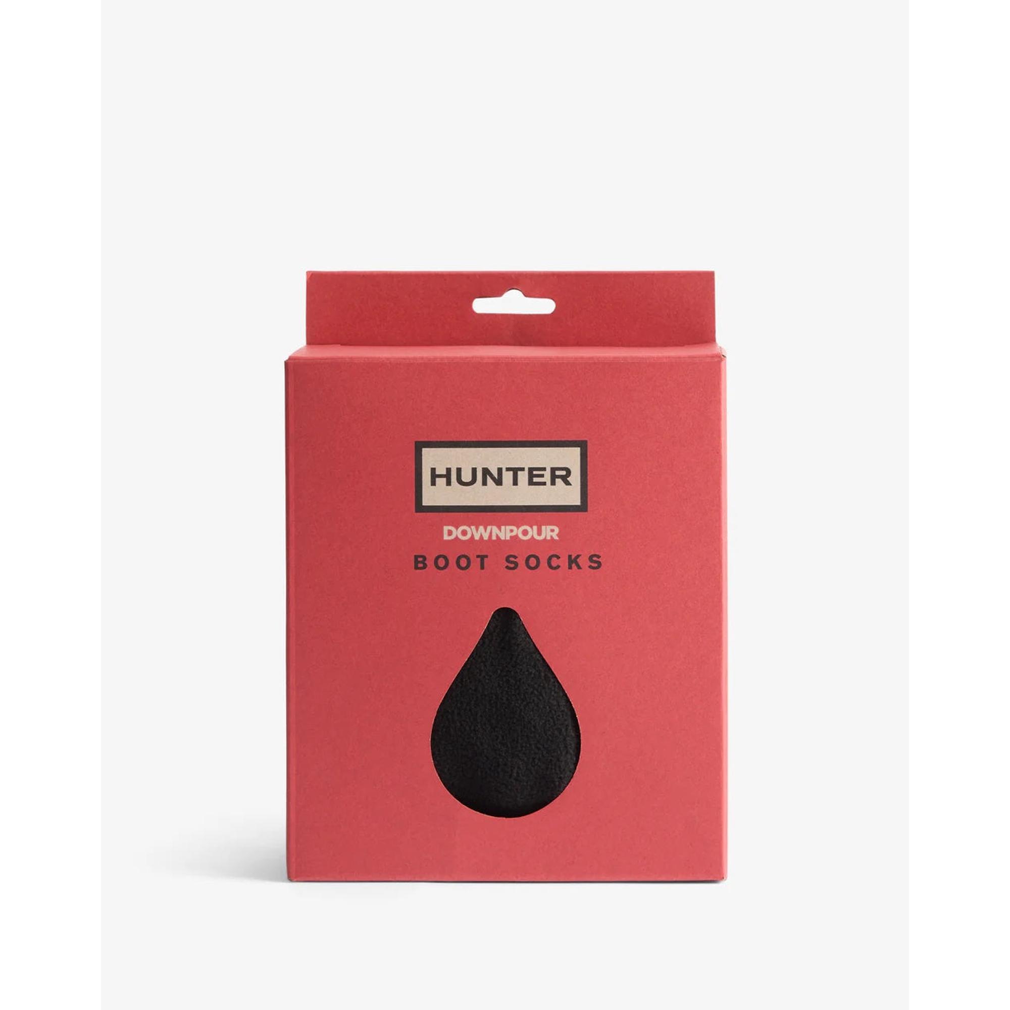 Product image 3 of 3 of Hunter Recycled Downpour Fleece Tall Boot Socks - Black