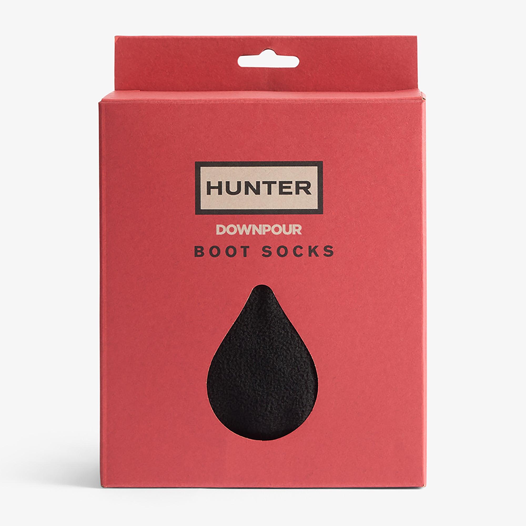 Product image 3 of 3 of Hunter Recycled Downpour Fleece Short Boot Socks - Black