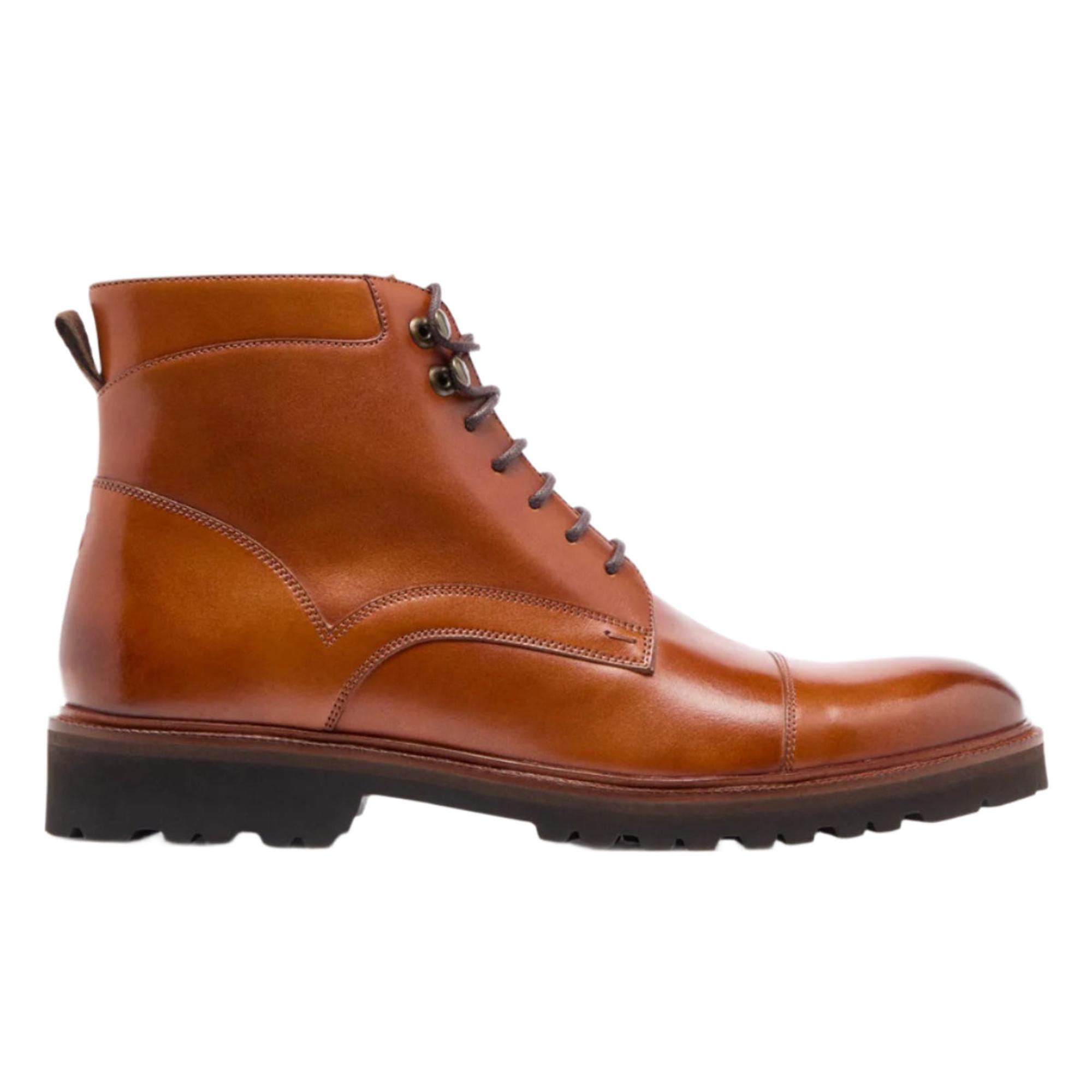 Product image 1 of 5 of Oliver Sweeney Men's Haredon Calf Leather Derby Boots - Tan