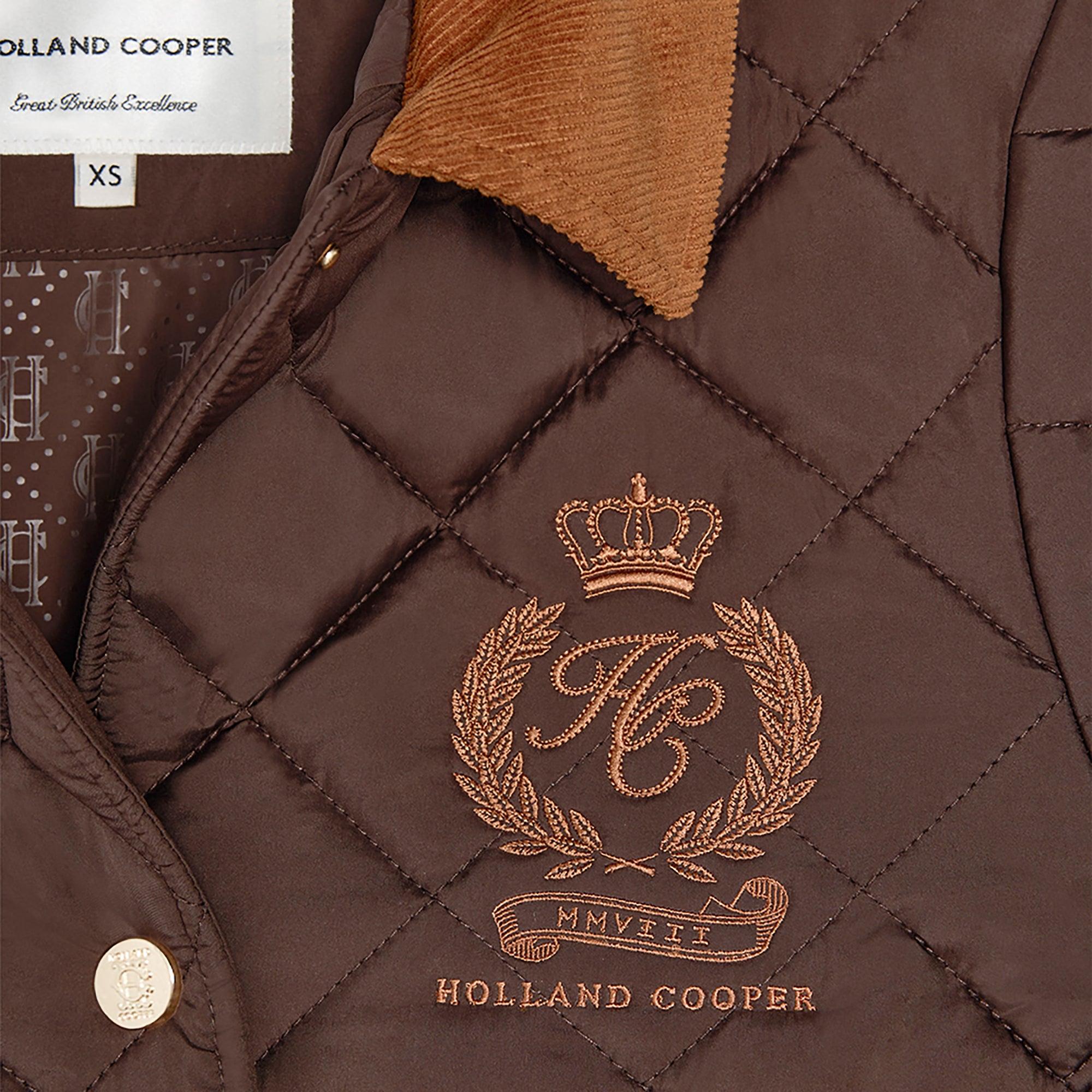 Product image 9 of 9 of Holland Cooper Women's Hastings Quilted Jacket - Chocolate