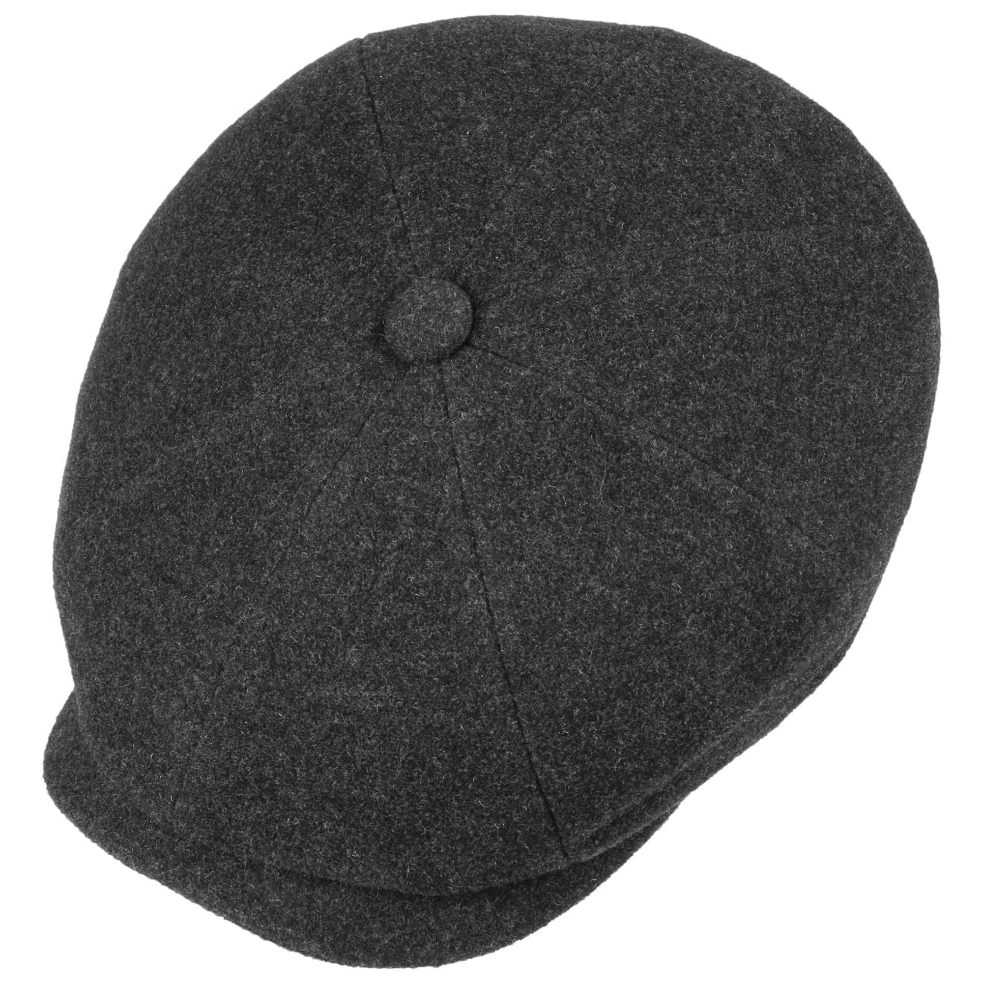 Product image 2 of 4 of Stetson Hatteras Noir Wool/Cashmere Flat Cap - Anthracite Melange