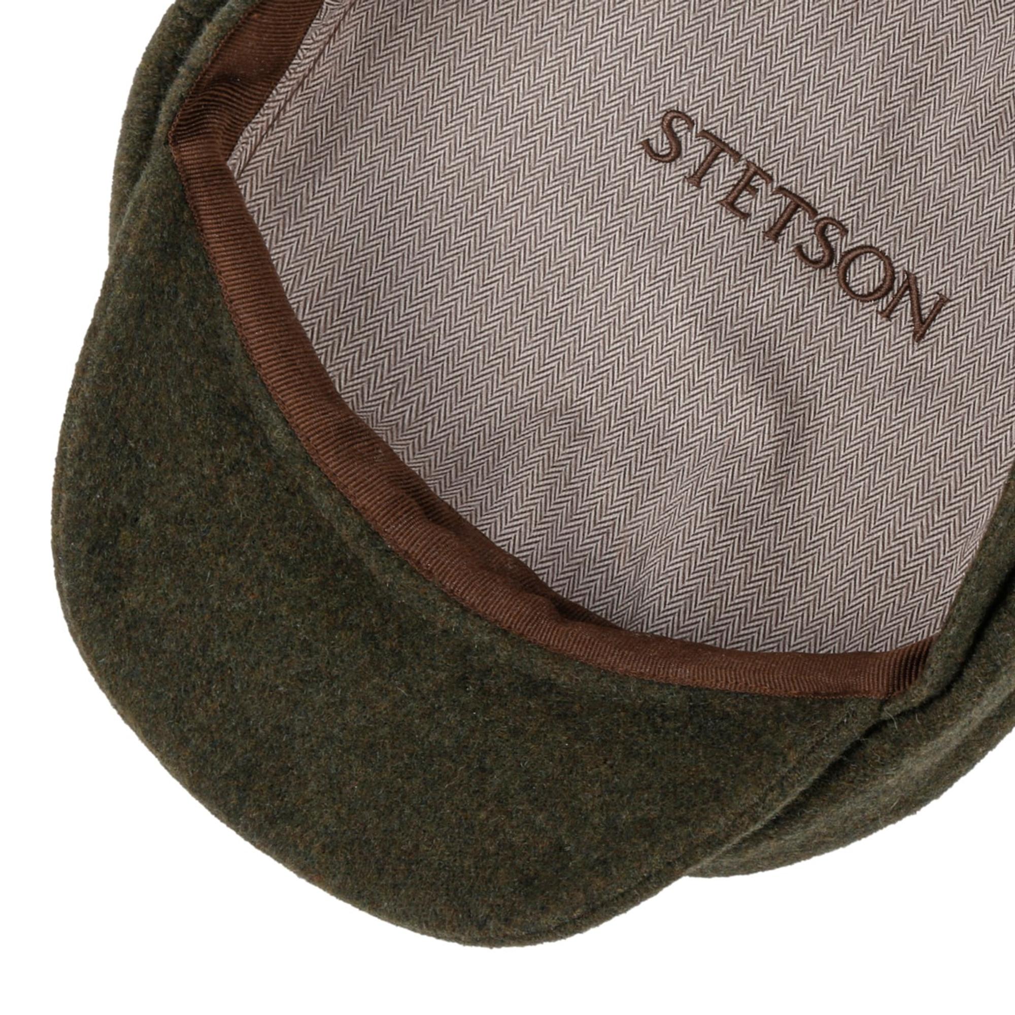 Product image 3 of 4 of Stetson Hatteras Noir Wool/Cashmere Flat Cap - Olive/Moss