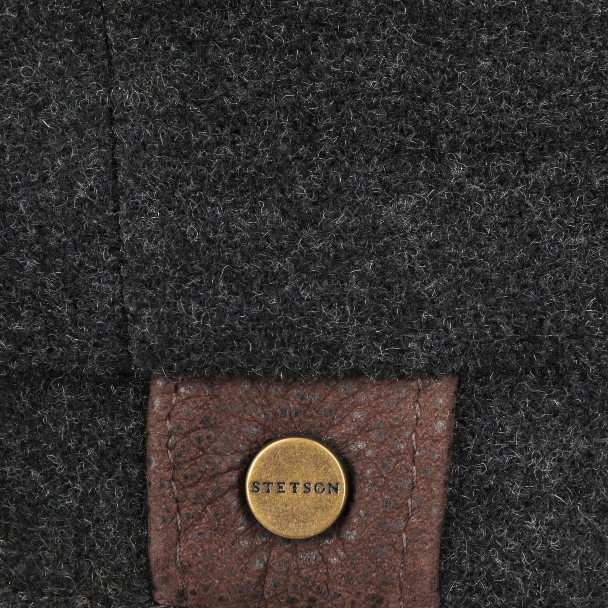 Product image 4 of 4 of Stetson Hatteras Noir Wool/Cashmere Flat Cap - Anthracite Melange
