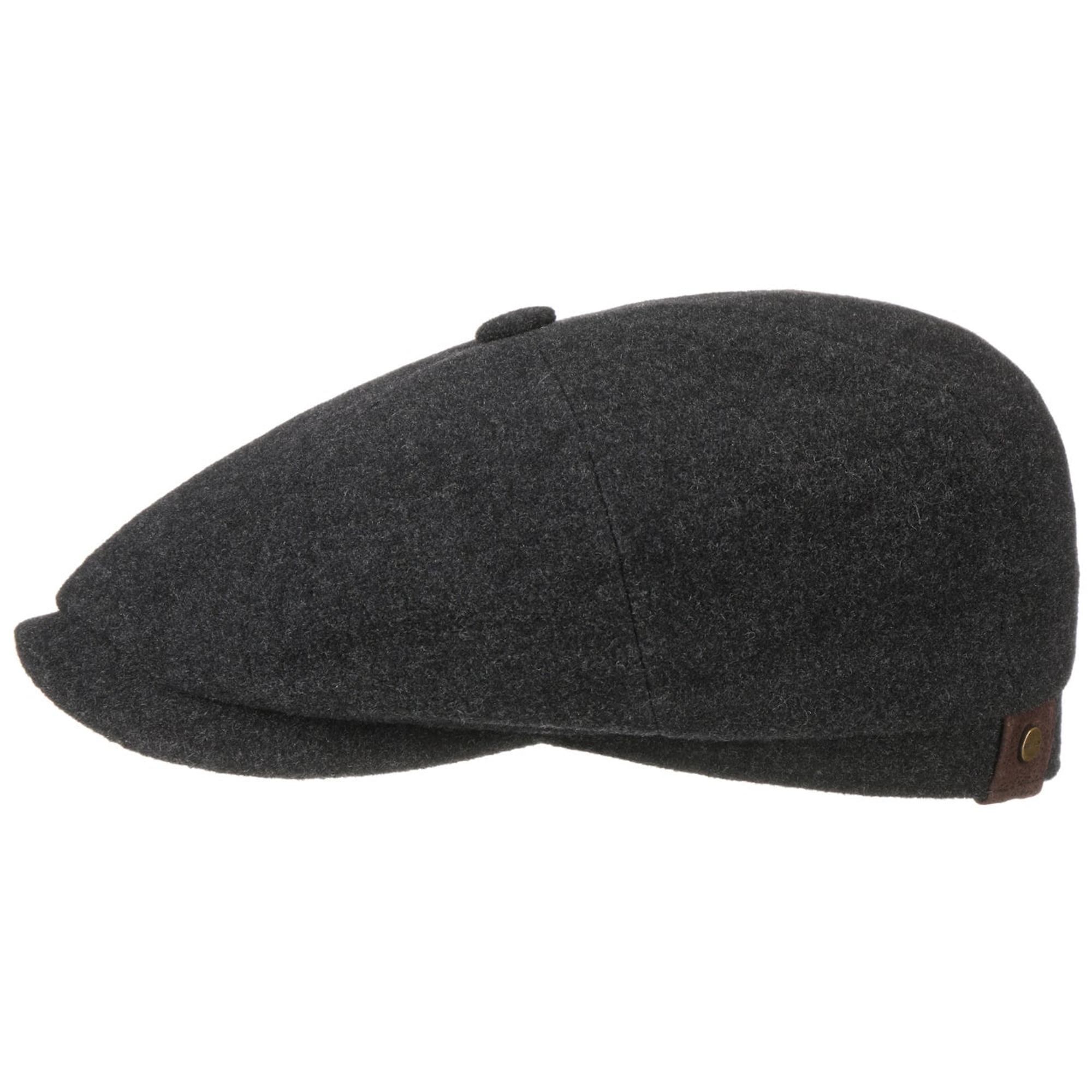 Product image 1 of 4 of Stetson Hatteras Noir Wool/Cashmere Flat Cap - Anthracite Melange