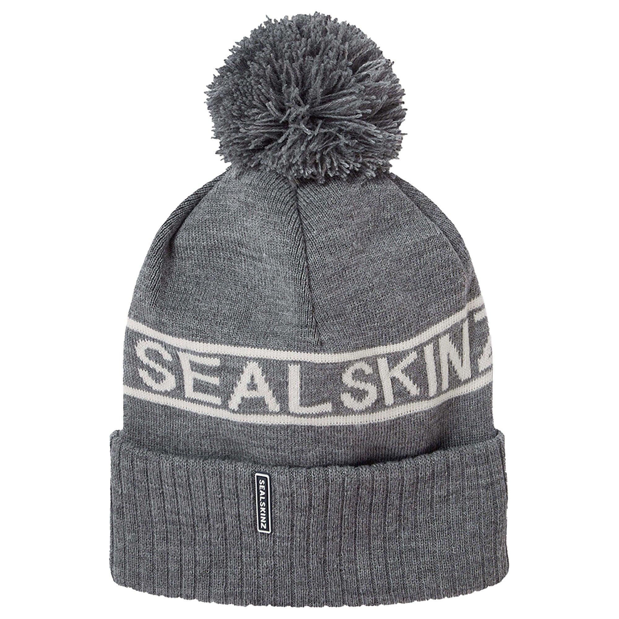 Product image 1 of 2 of Sealskinz Heacham Waterproof Cold Weather Icon Bobble Hat - Dark Grey