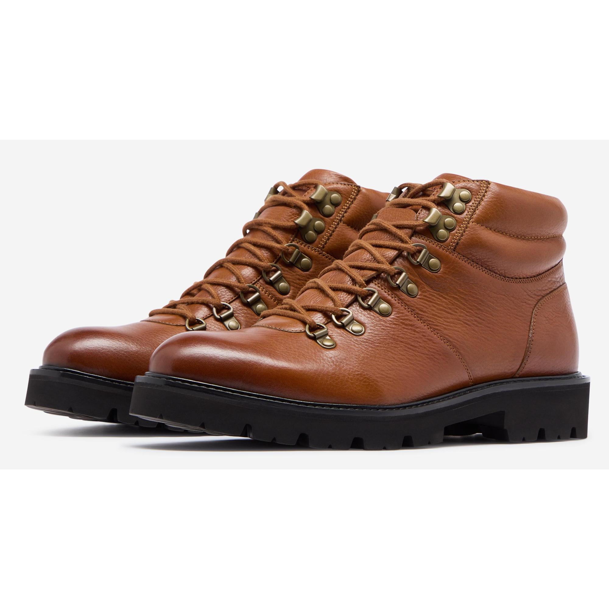 Product image 3 of 7 of Oliver Sweeney Men's Helford Milled Leather Hiker Boots - Dark Tan