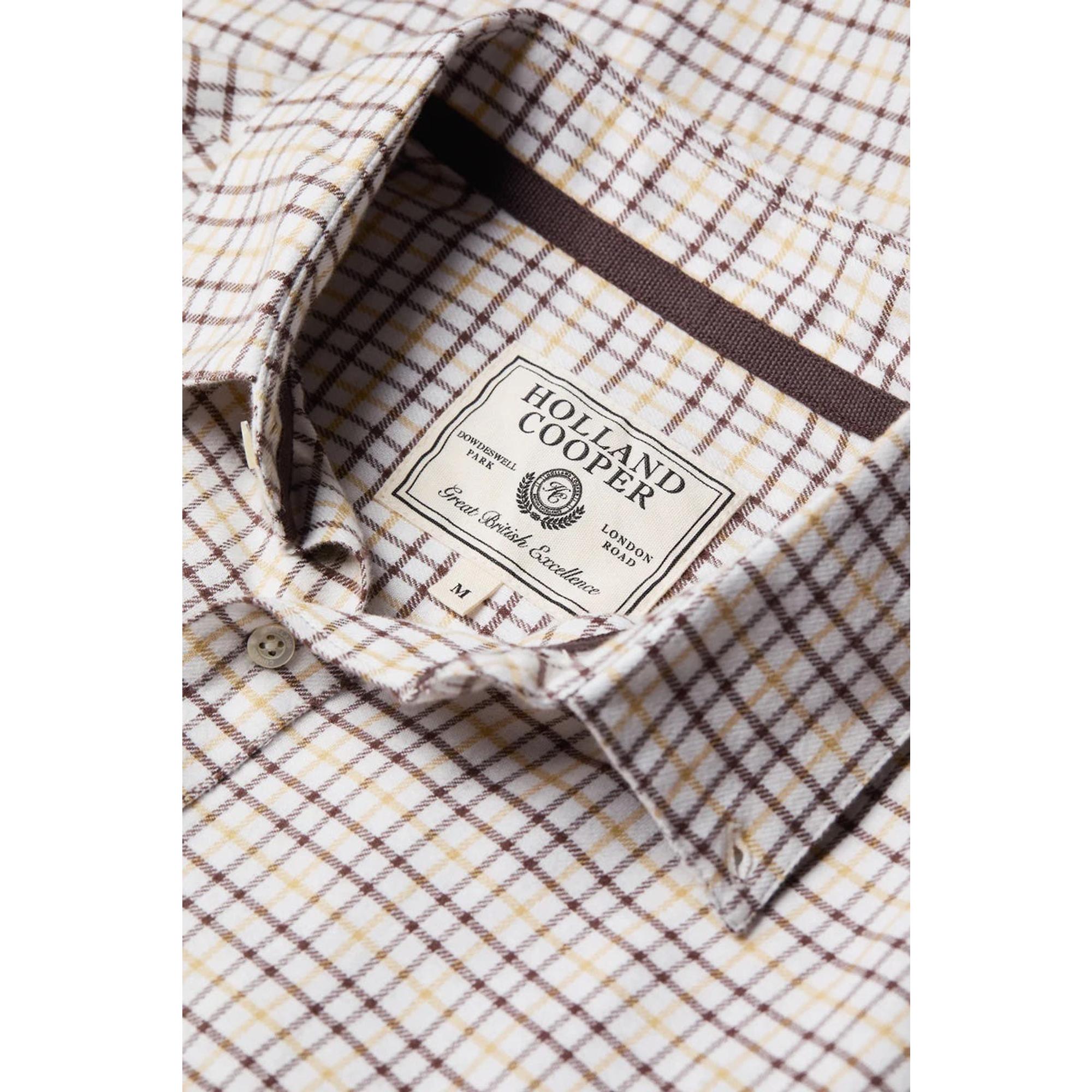 Product image 5 of 12 of Holland Cooper Men's Classic Button Down Shirt - Cheltenham Camel Check