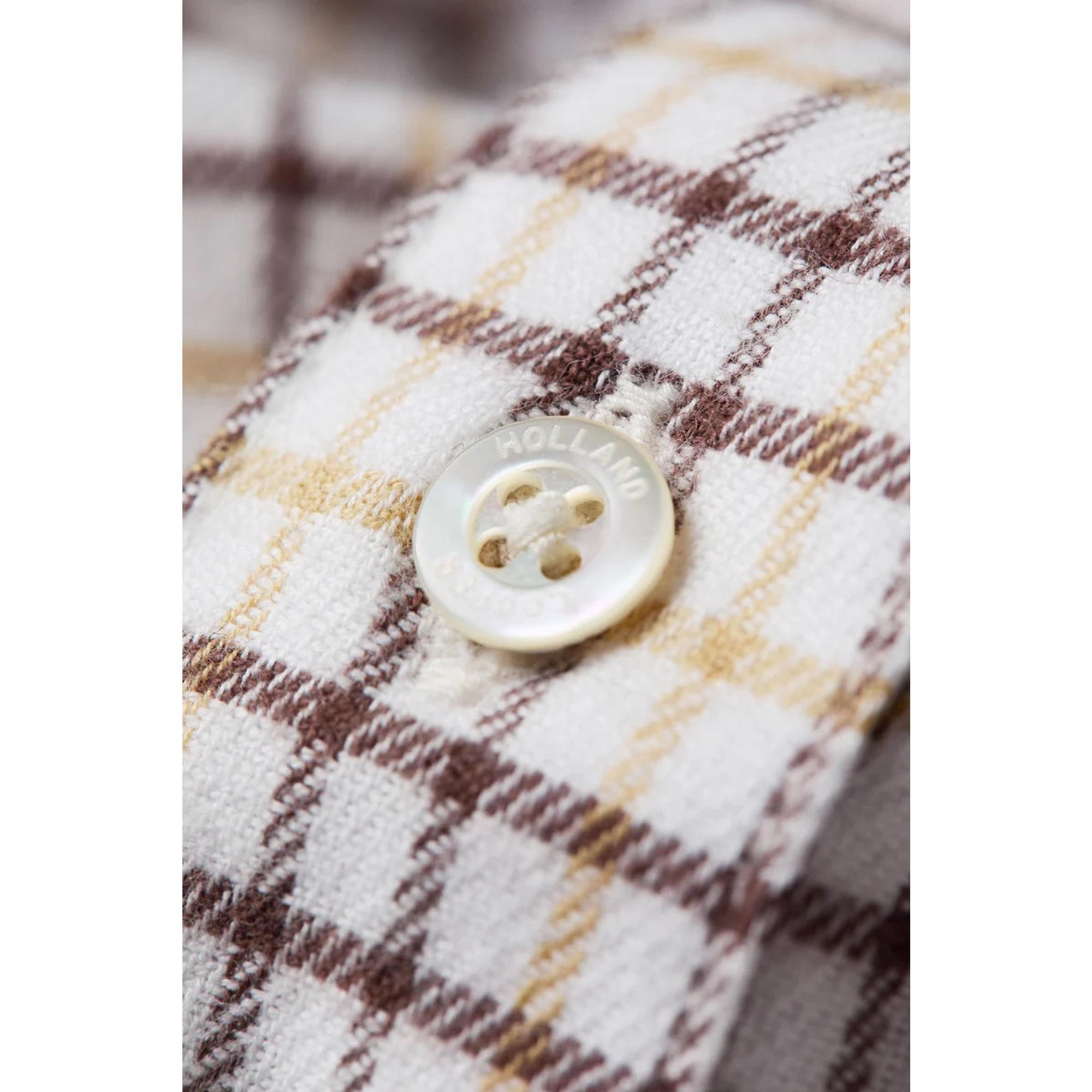 Product image 9 of 12 of Holland Cooper Men's Classic Button Down Shirt - Cheltenham Camel Check