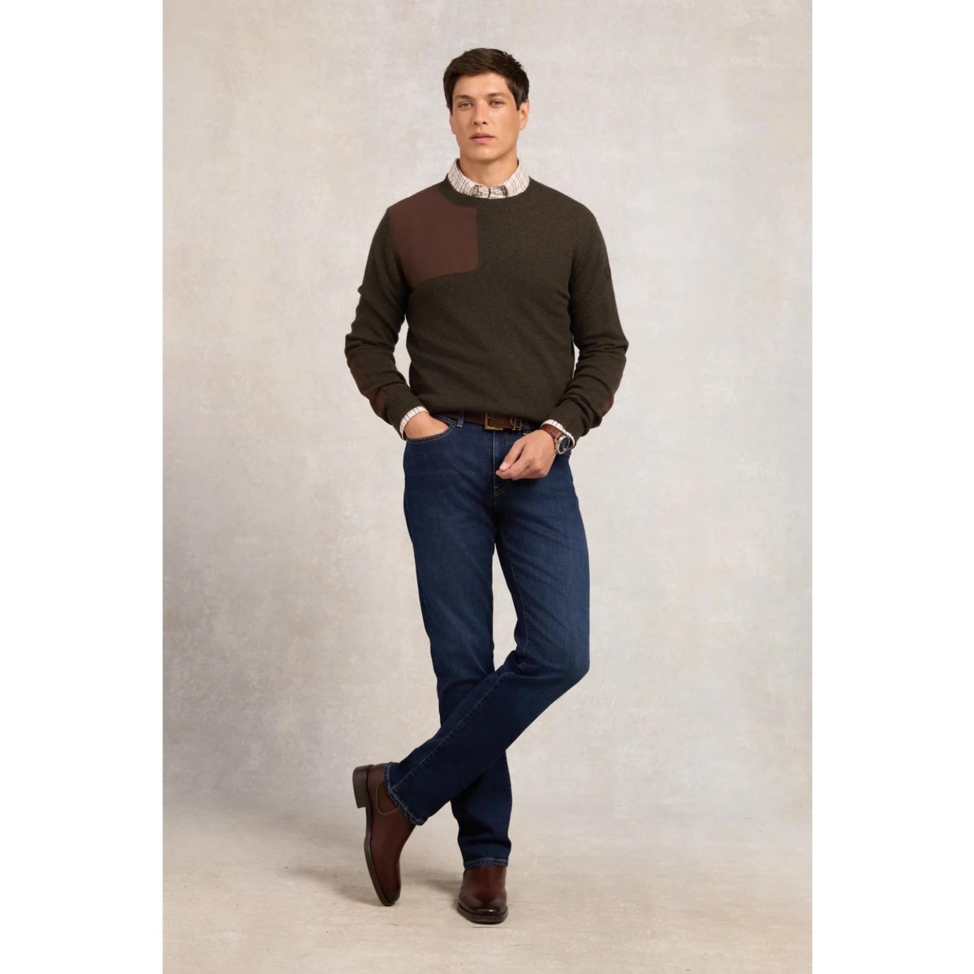 Product image 6 of 9 of Holland Cooper Men's Country Crew Neck Knit - Moss