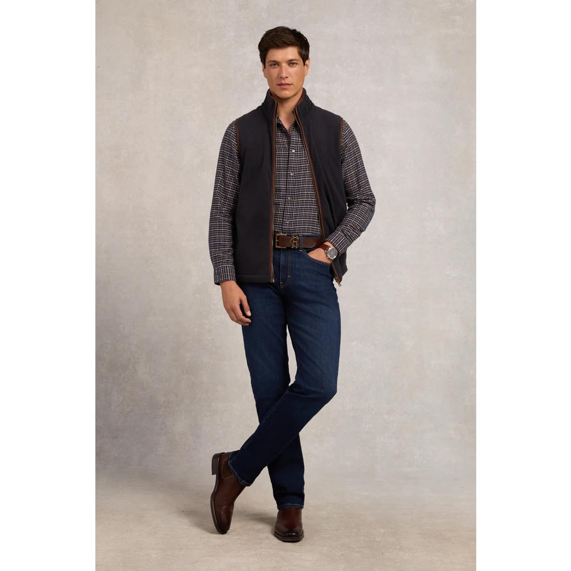 Product image 3 of 8 of Holland Cooper Men's Country Fleece Gilet - Ink Navy