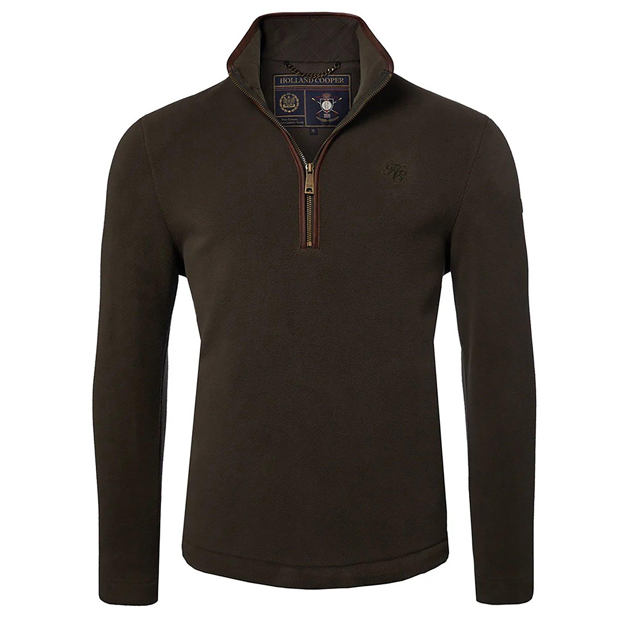 Product image 1 of 10 of Holland Cooper Men's Country Fleece Quarter Zip - Khaki