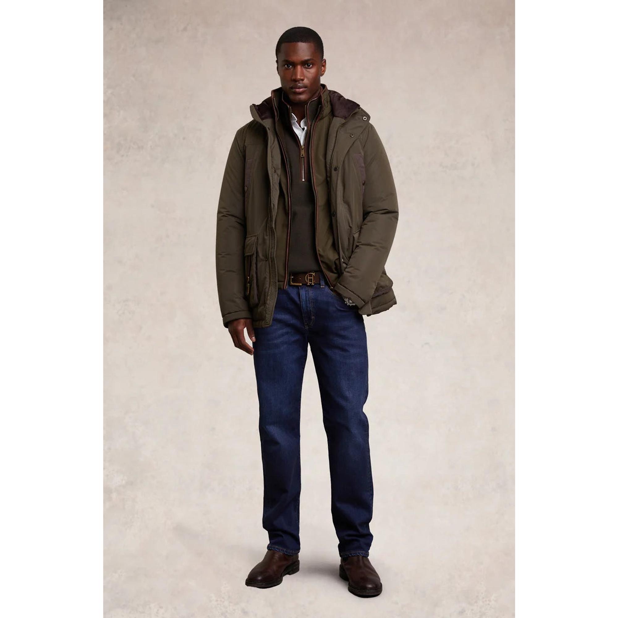 Product image 4 of 10 of Holland Cooper Men's Country Fleece Quarter Zip - Khaki