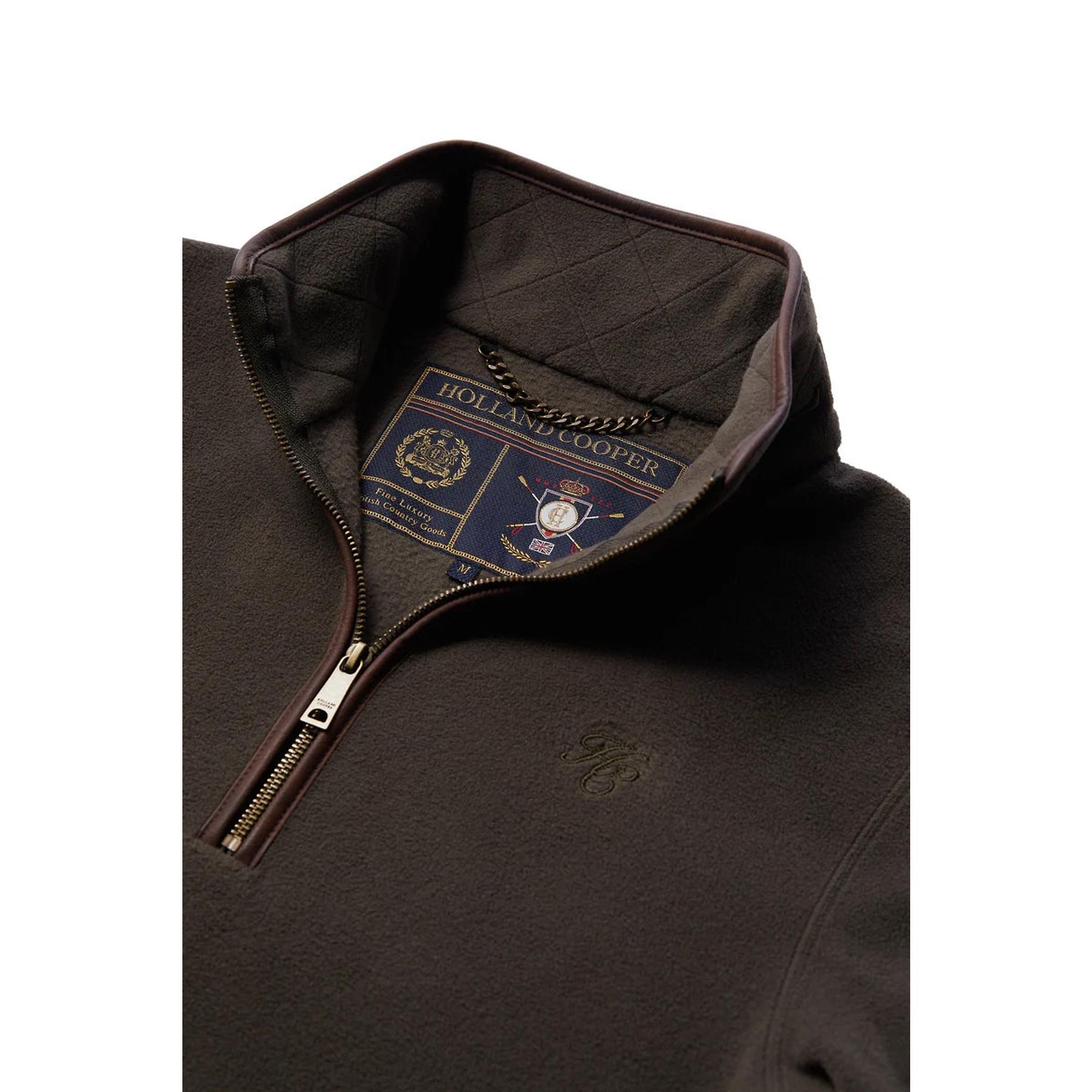 Product image 7 of 10 of Holland Cooper Men's Country Fleece Quarter Zip - Khaki