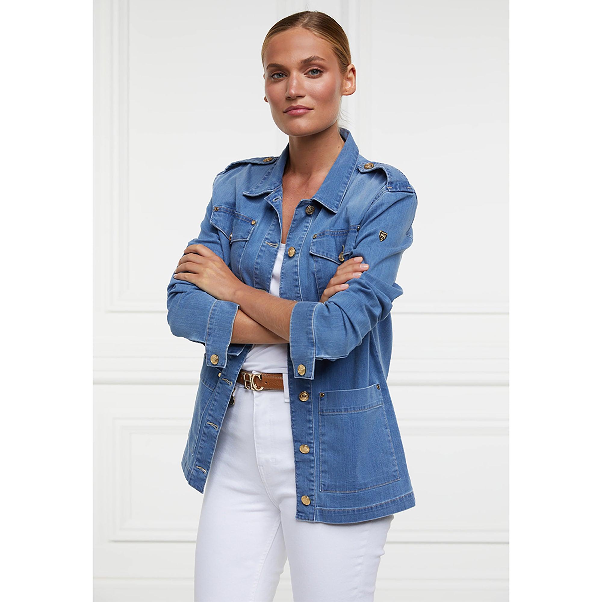 Product image 2 of 8 of Holland Cooper Women's Artillery Jacket - Denim
