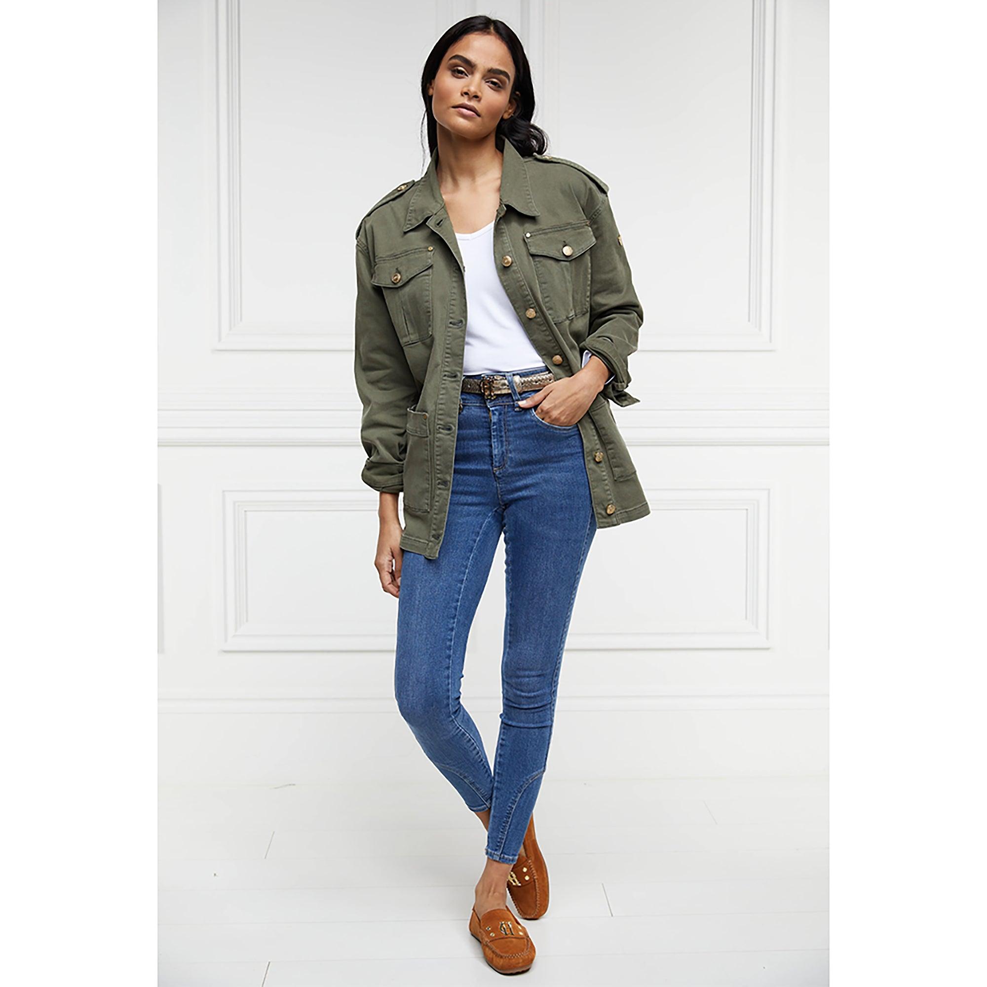 Product image 11 of 15 of Holland Cooper Women's Artillery Jacket - Hunter Green
