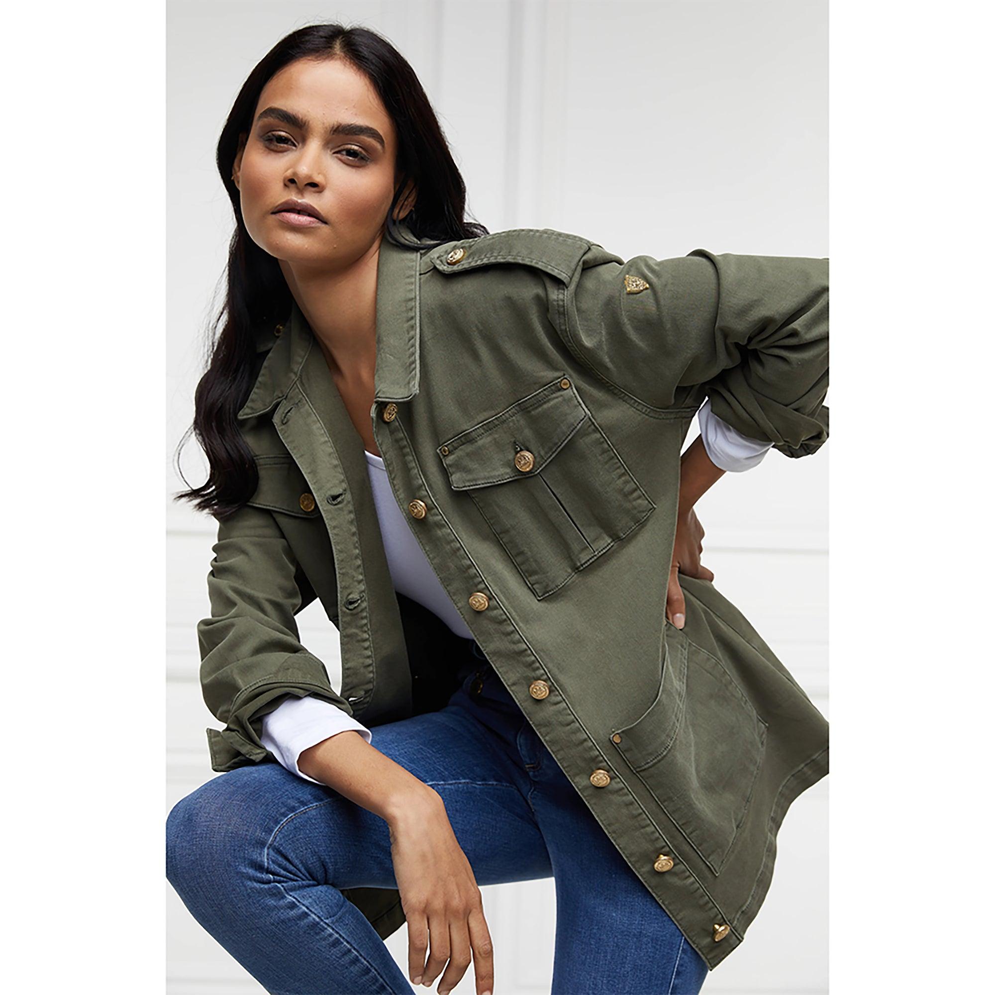 Product image 6 of 15 of Holland Cooper Women's Artillery Jacket - Hunter Green