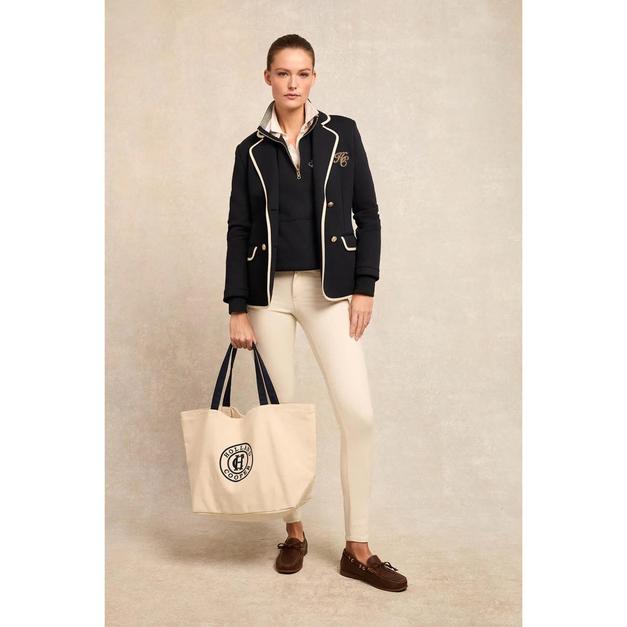 Product image 3 of 6 of Holland Cooper Women's Classic Shopper - Ecru Navy