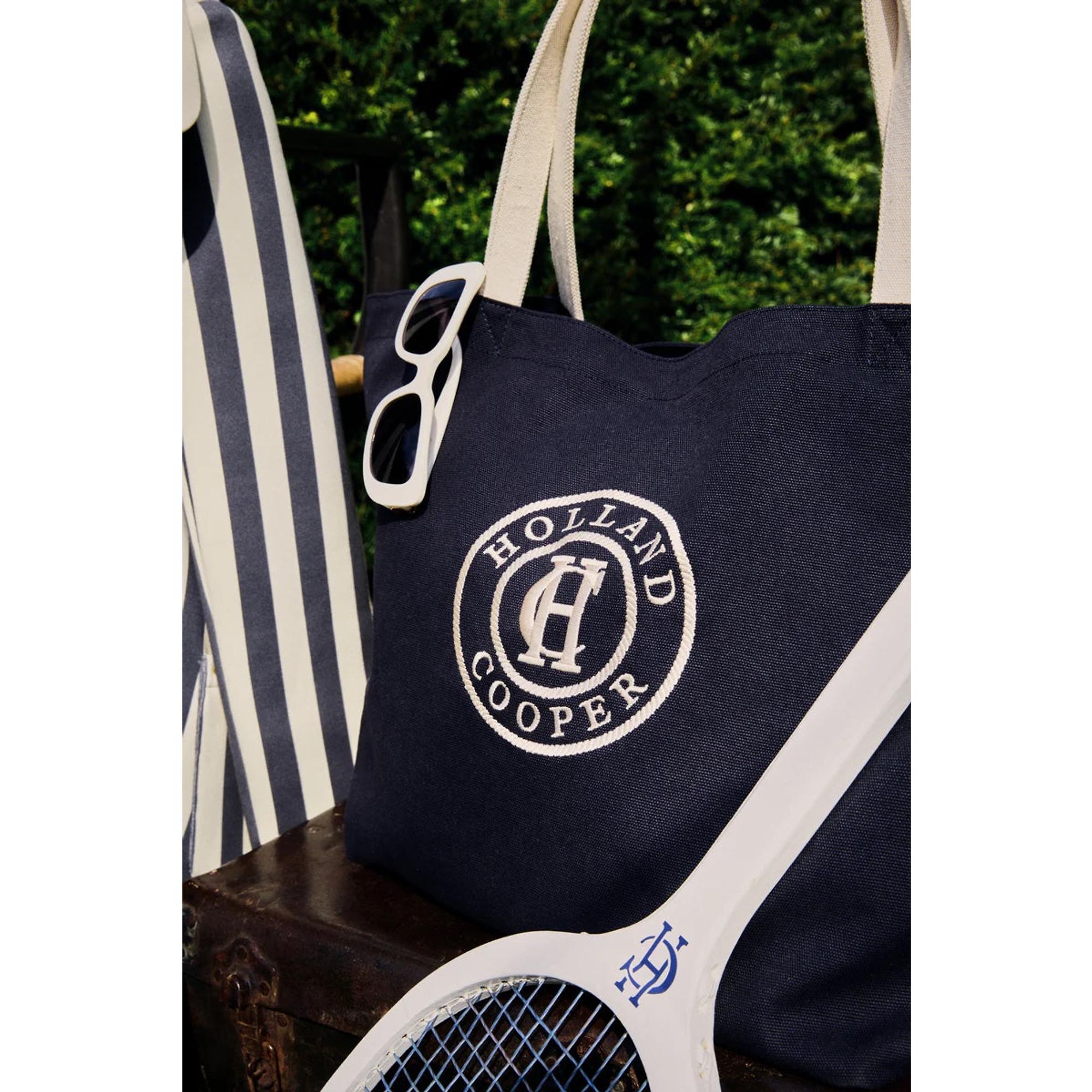 Product image 3 of 10 of Holland Cooper Women's Classic Shopper - Navy Ecru