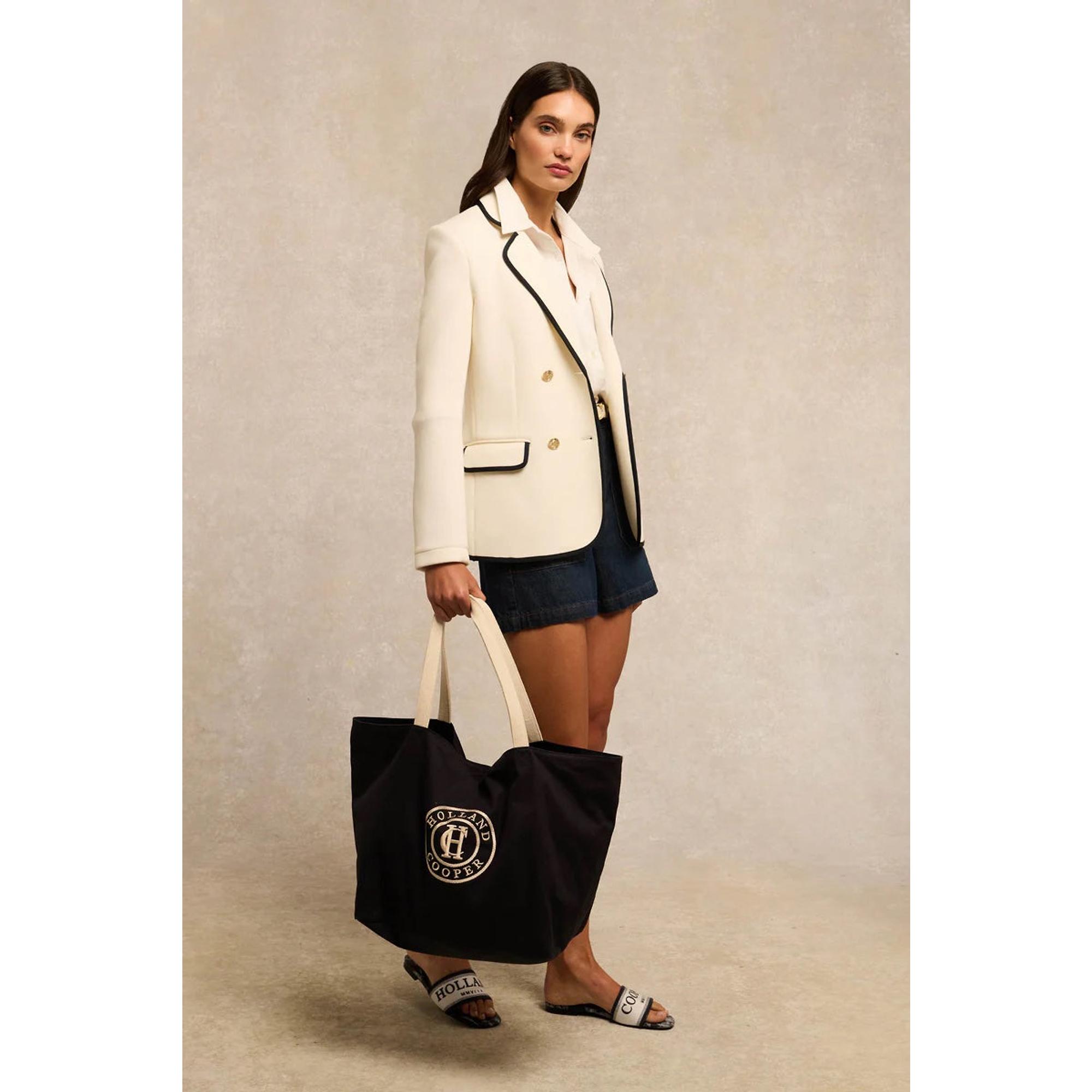 Product image 4 of 10 of Holland Cooper Women's Classic Shopper - Navy Ecru