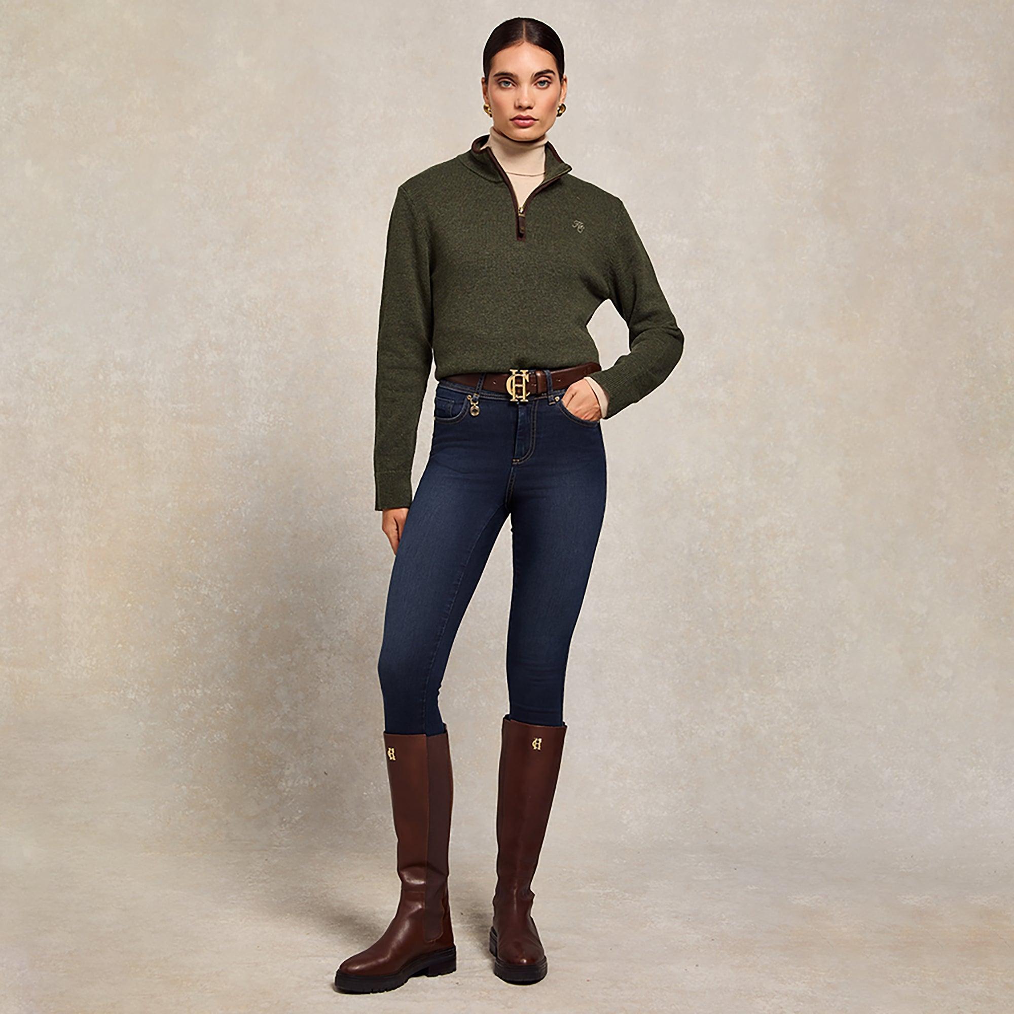 Product image 5 of 8 of Holland Cooper Women's Contour Skinny Jeans - Deep Indigo