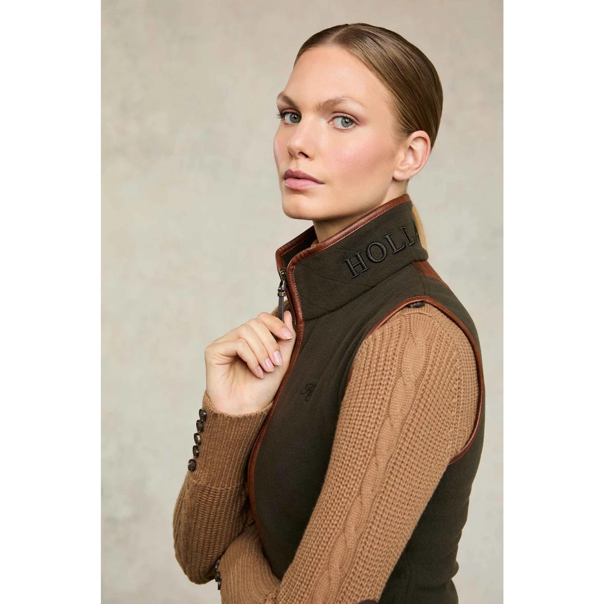 Product image 10 of 10 of Holland Cooper Women's Country Fleece Gilet - Khaki
