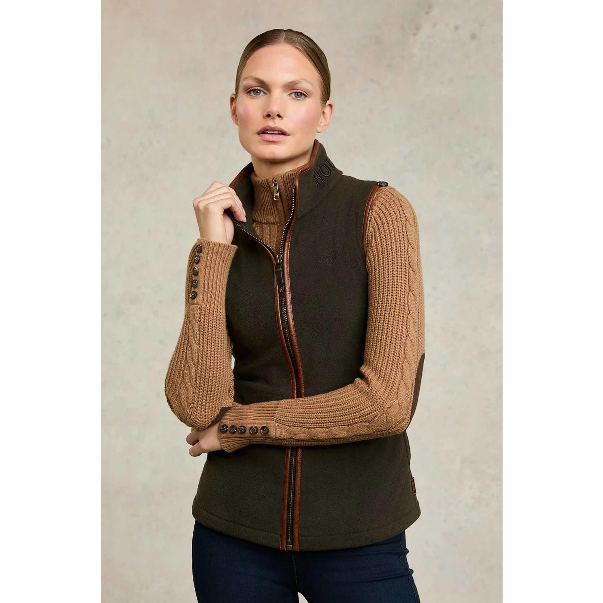 Product image 2 of 10 of Holland Cooper Women's Country Fleece Gilet - Khaki