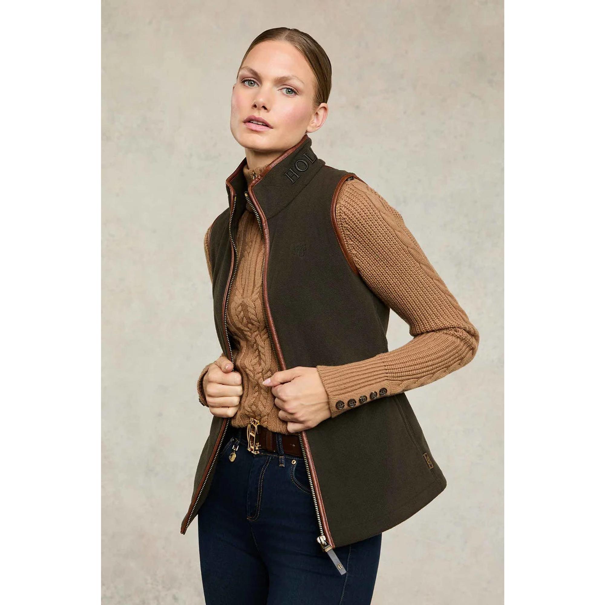 Product image 3 of 10 of Holland Cooper Women's Country Fleece Gilet - Khaki