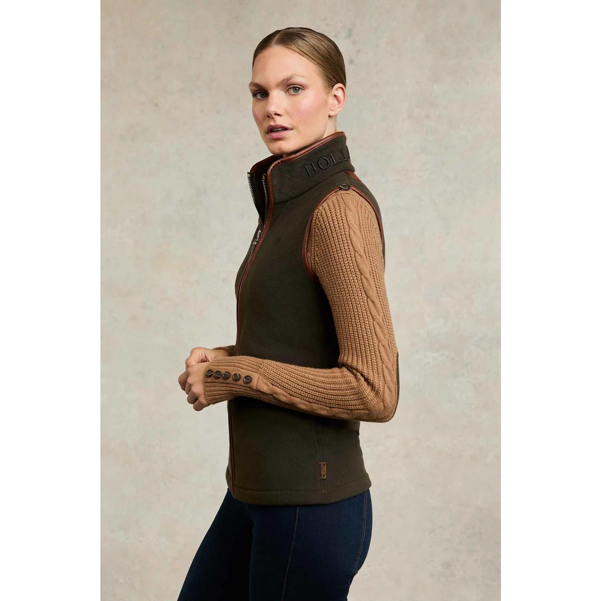 Product image 6 of 10 of Holland Cooper Women's Country Fleece Gilet - Khaki