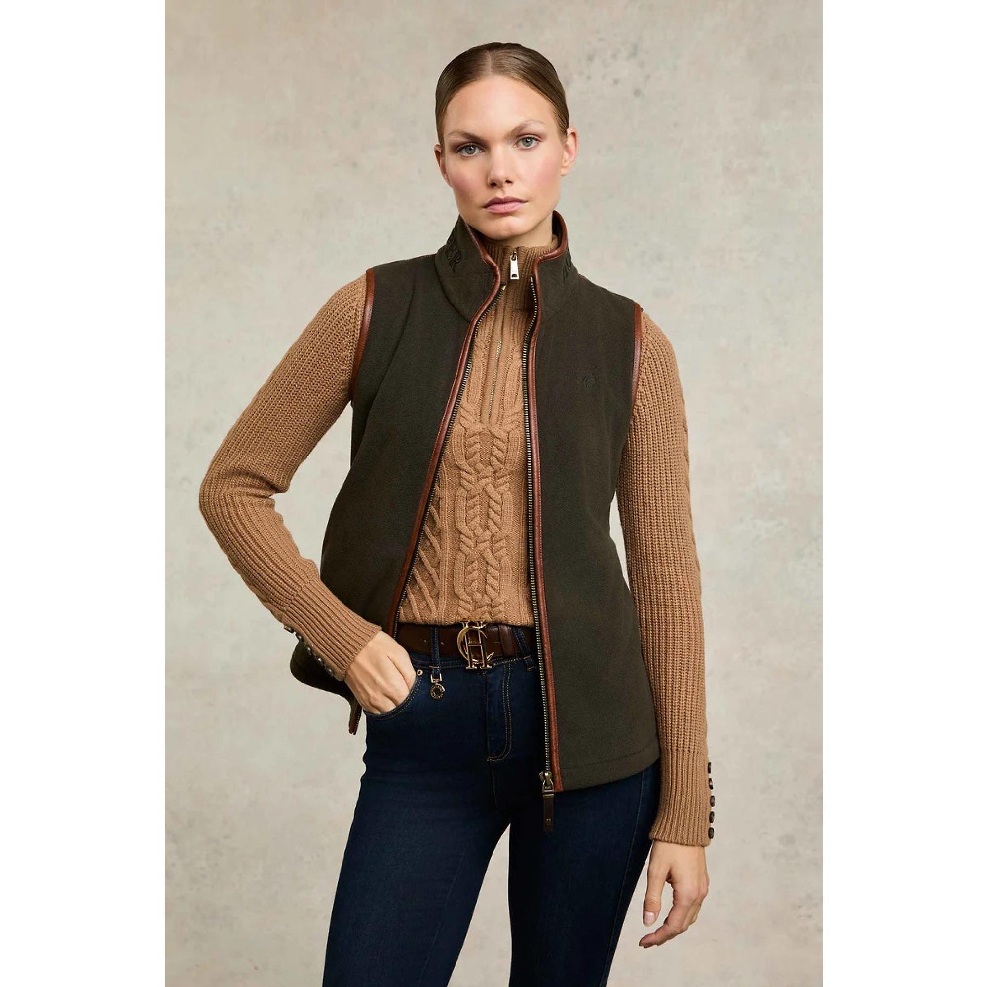 Product image 8 of 10 of Holland Cooper Women's Country Fleece Gilet - Khaki