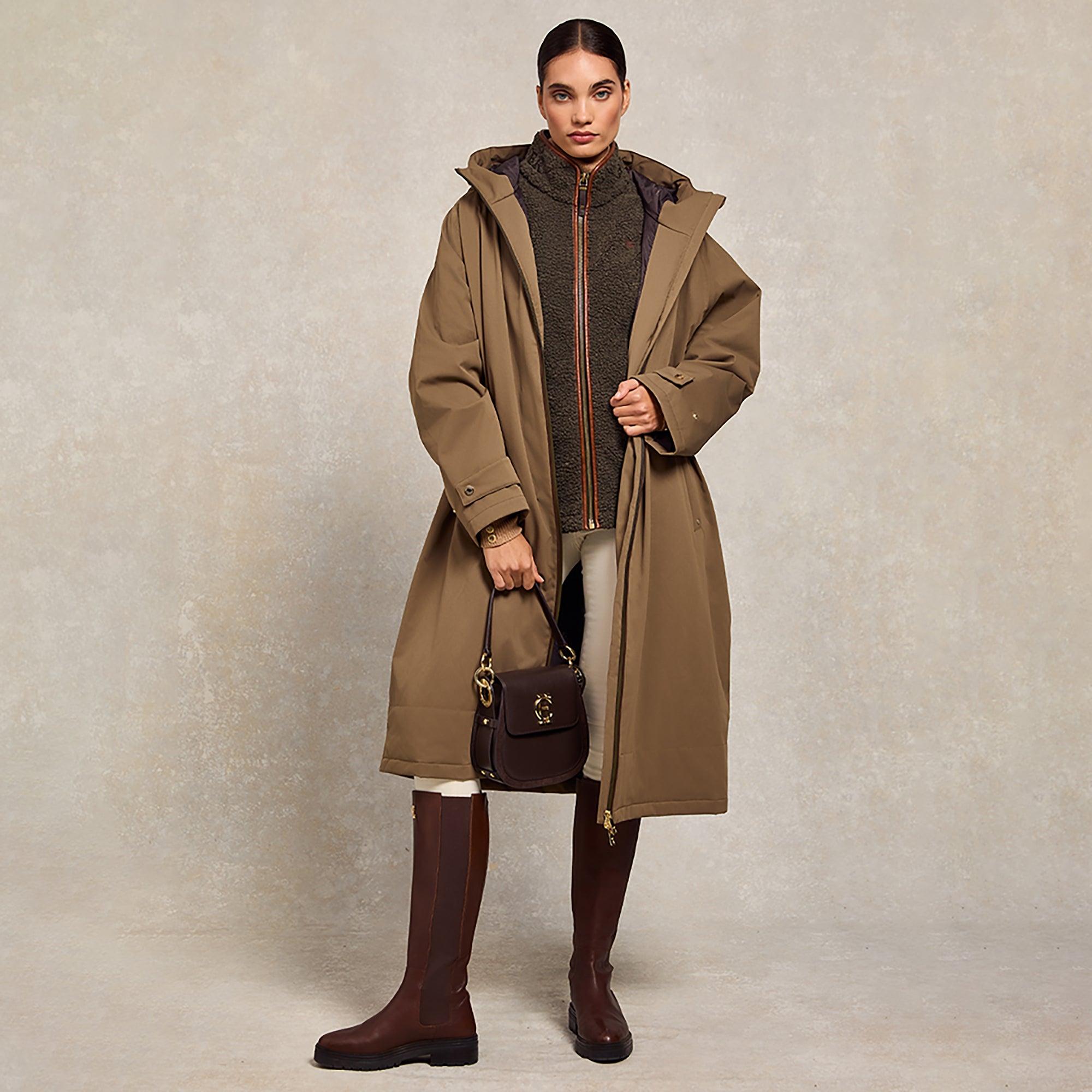 Product image 4 of 10 of Holland Cooper Women's Country Fleece Gilet - Khaki Borg