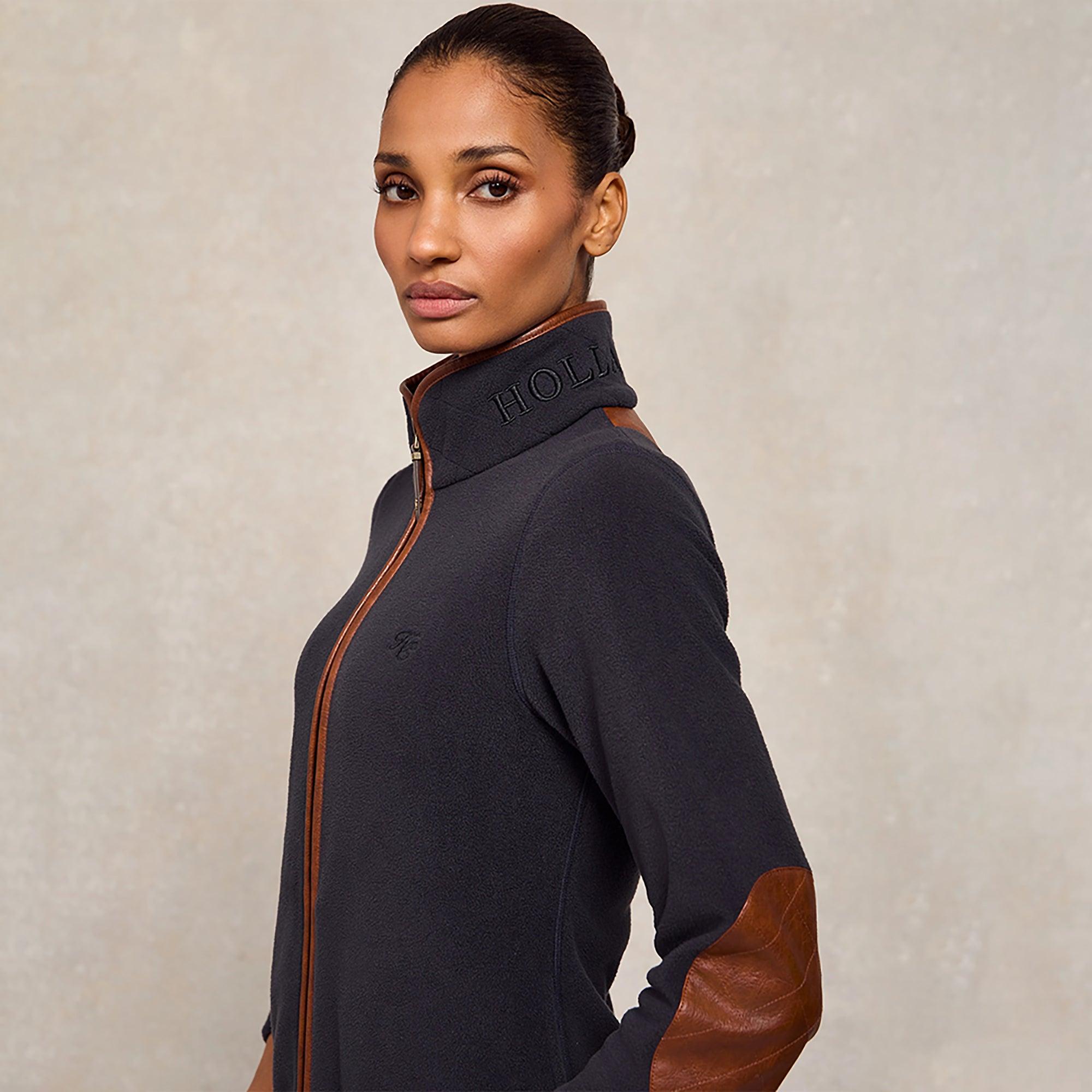 Product image 3 of 9 of Holland Cooper Women's Country Fleece Jacket - Ink Navy