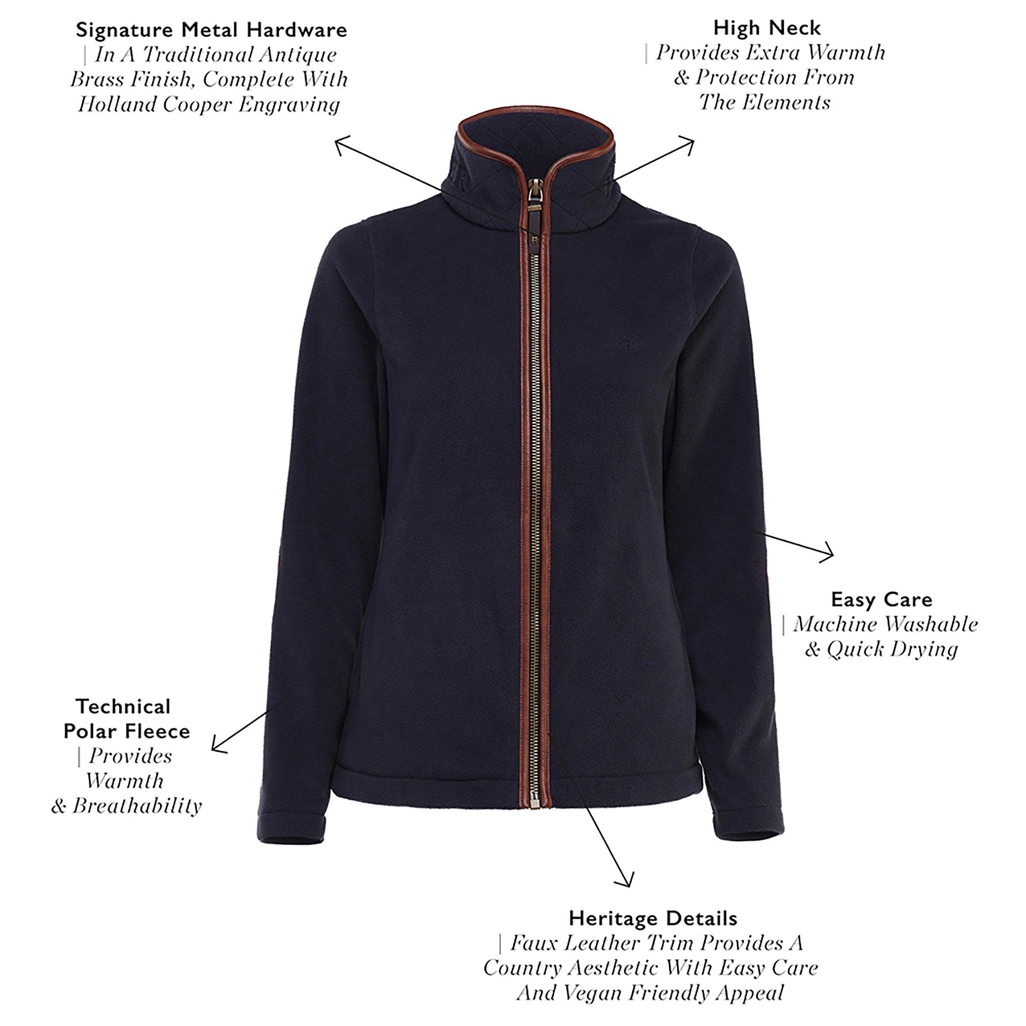 Product image 5 of 9 of Holland Cooper Women's Country Fleece Jacket - Ink Navy