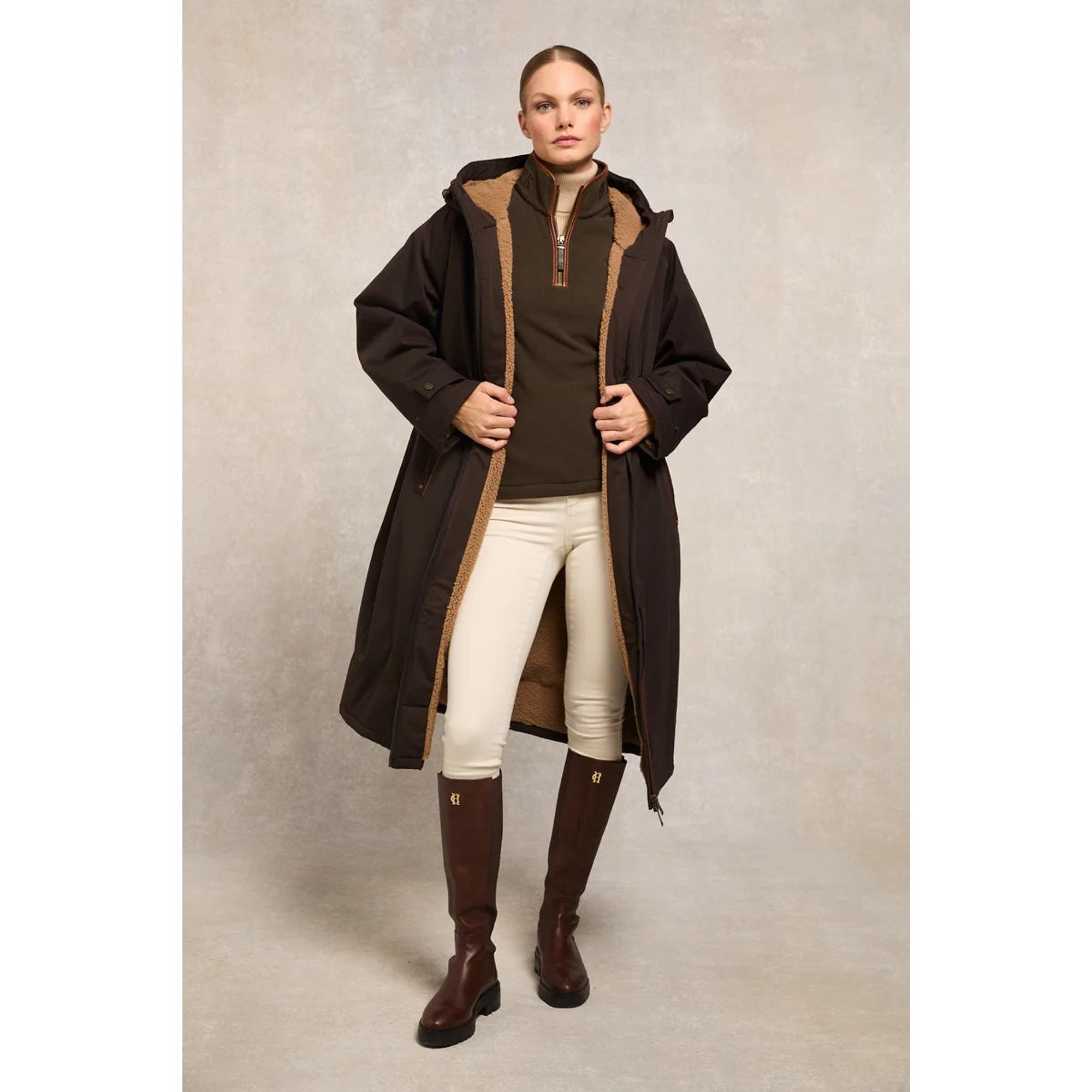 Product image 4 of 8 of Holland Cooper Women's Country Fleece Quarter Zip - Khaki