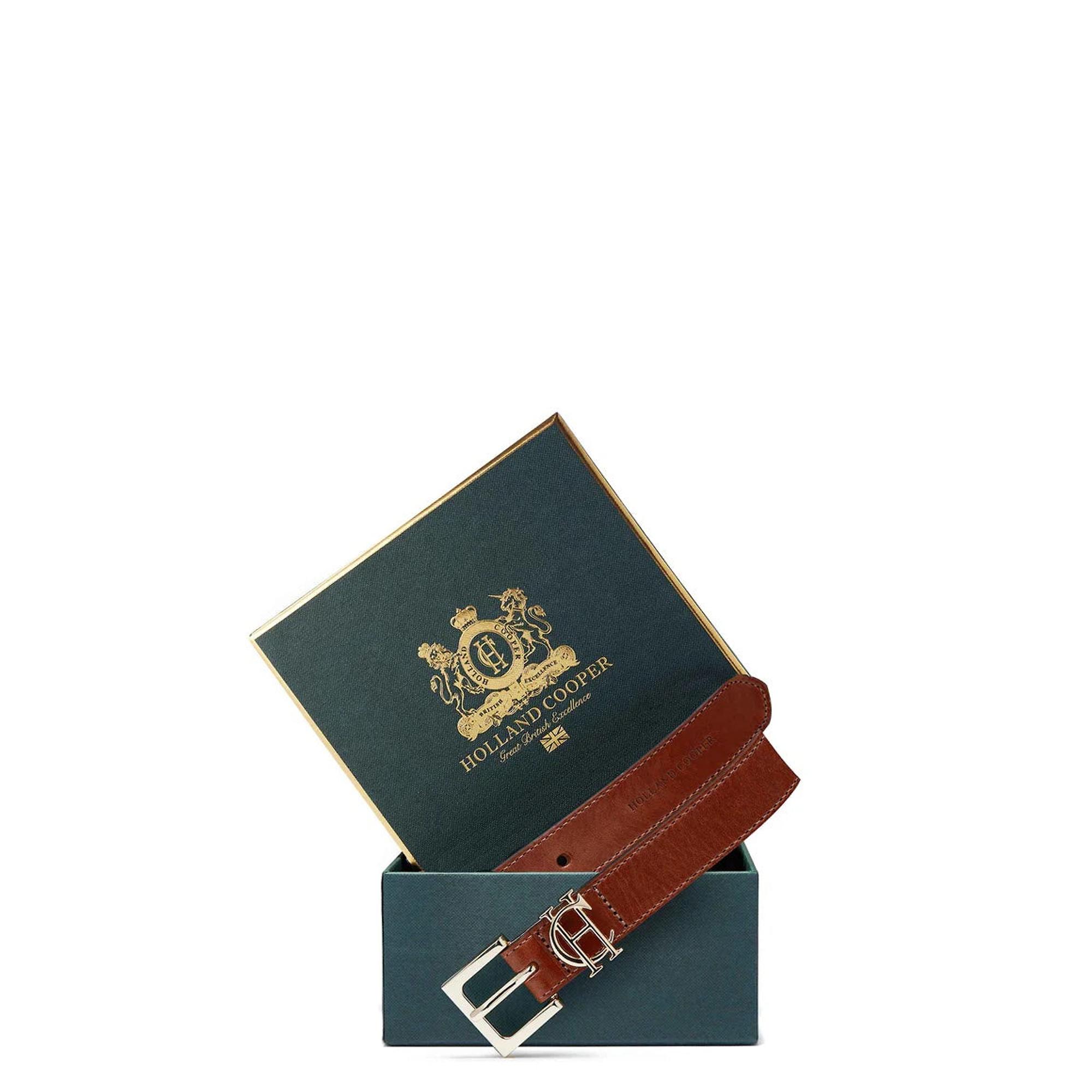 Product image 2 of 5 of Holland Cooper Women's HC Slim Logo Belt - Tan