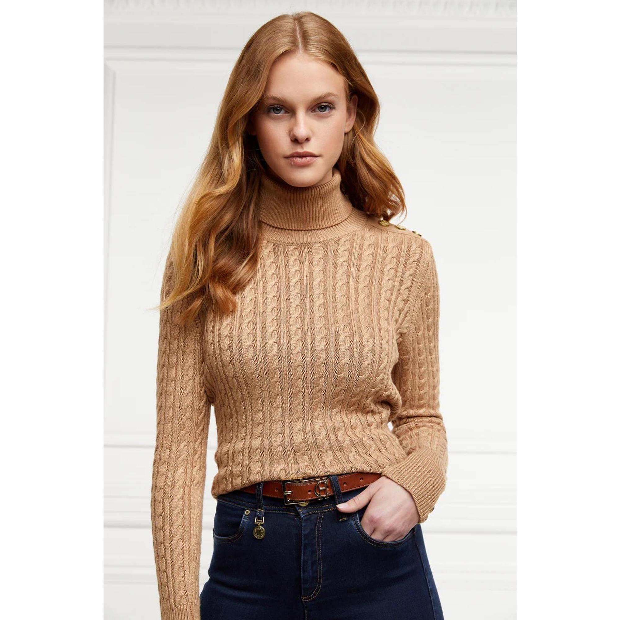 Product image 3 of 5 of Holland Cooper Women's HC Slim Logo Belt - Tan