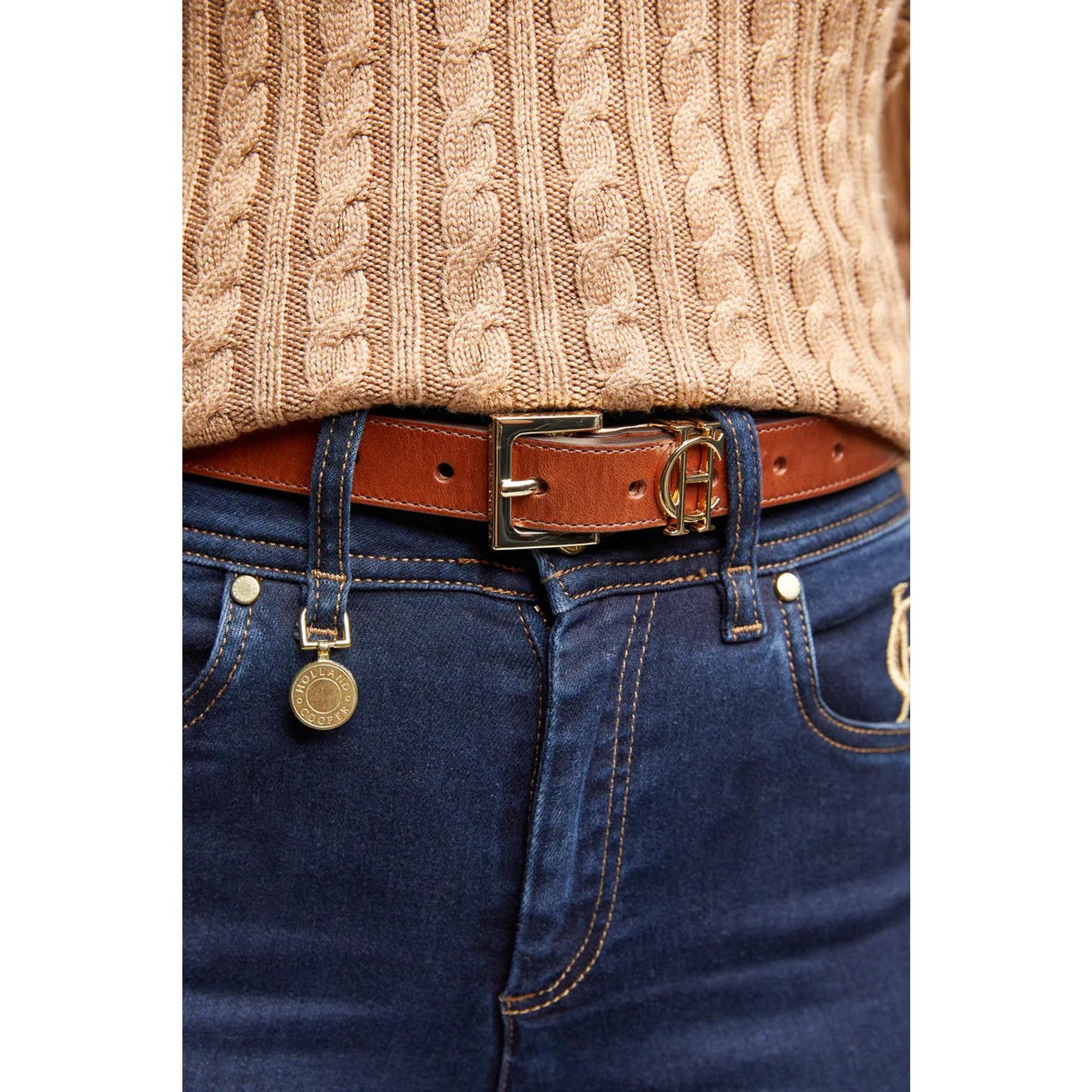 Product image 4 of 5 of Holland Cooper Women's HC Slim Logo Belt - Tan