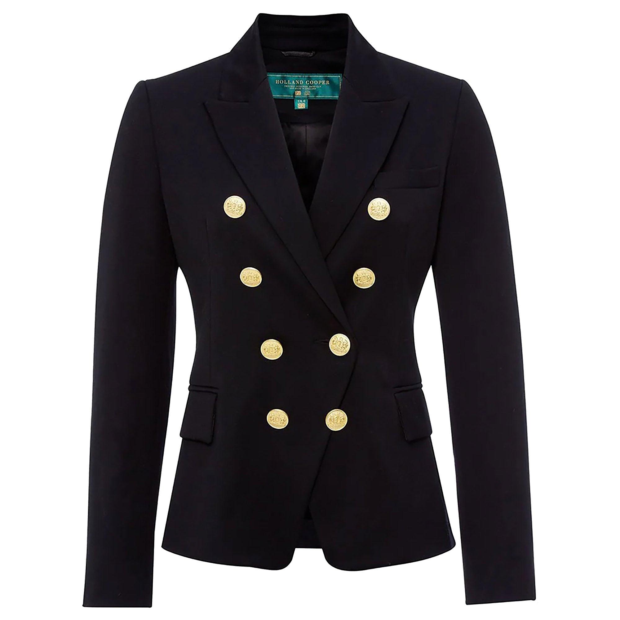 Product image 1 of 9 of Holland Cooper Women's Knightsbridge Blazer - Navy Barathea