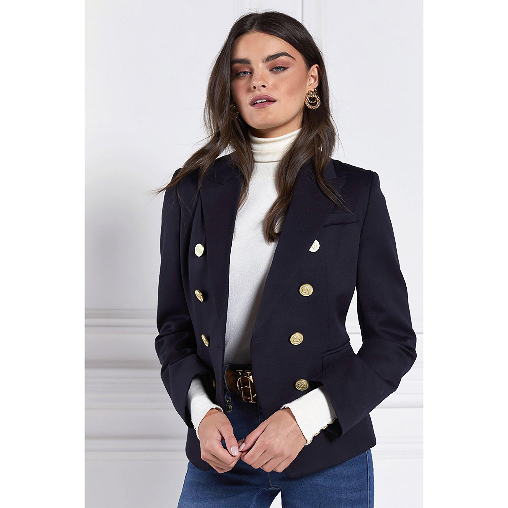 Product image 8 of 9 of Holland Cooper Women's Knightsbridge Blazer - Navy Barathea