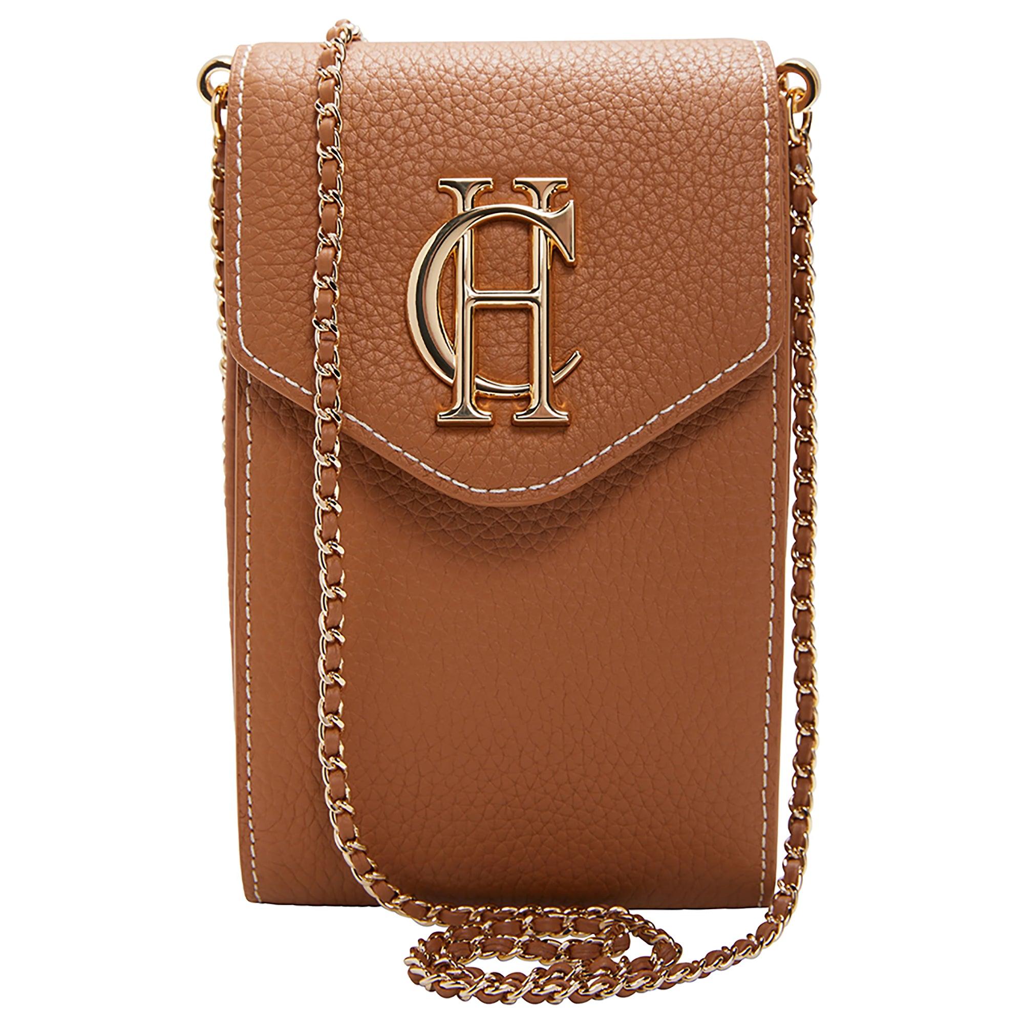 Product image 1 of 6 of Holland Cooper Women's Knightsbridge Phone Pouch - Tan Gold