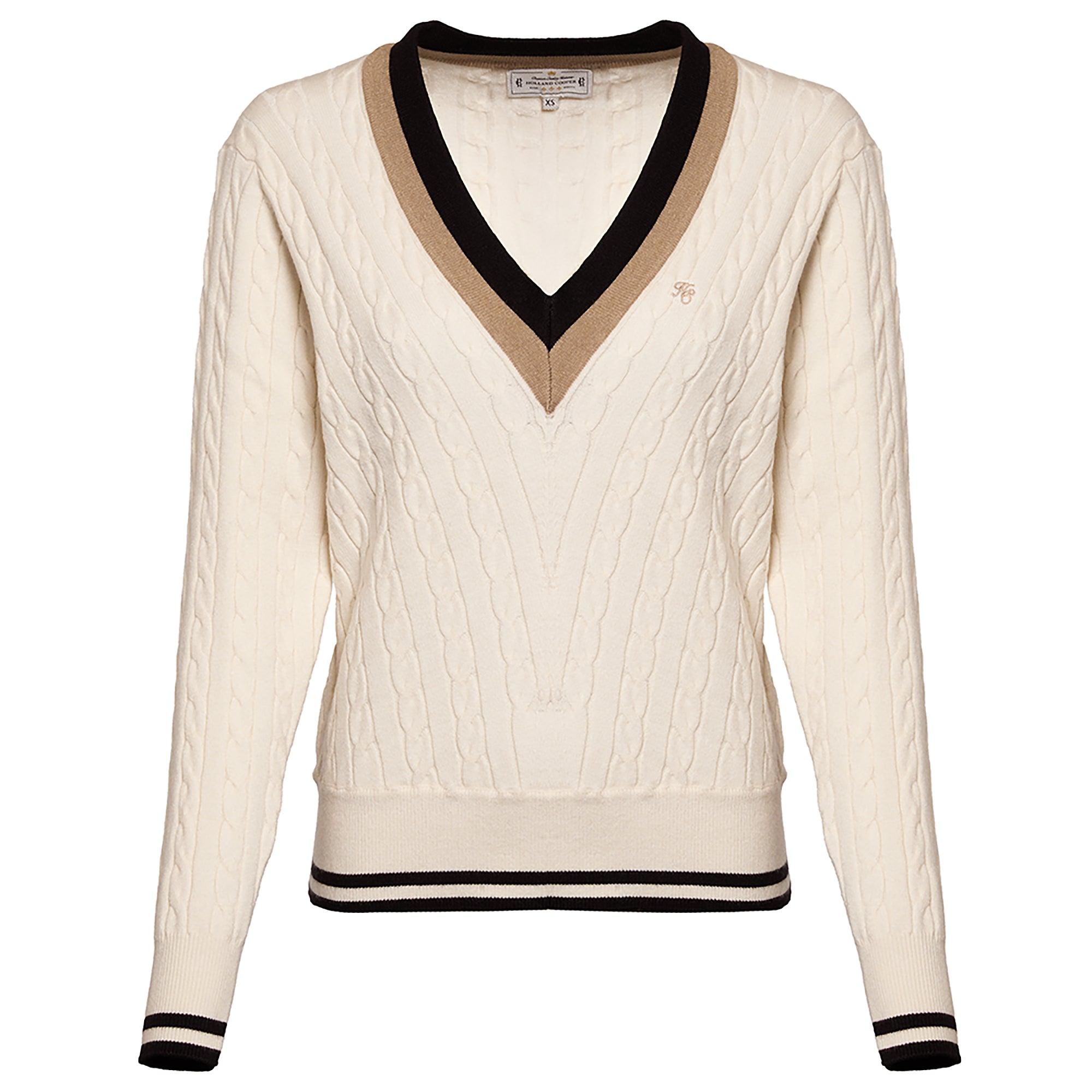 Product image 1 of 6 of Holland Cooper Women's Melissa V Neck Knit - Natural