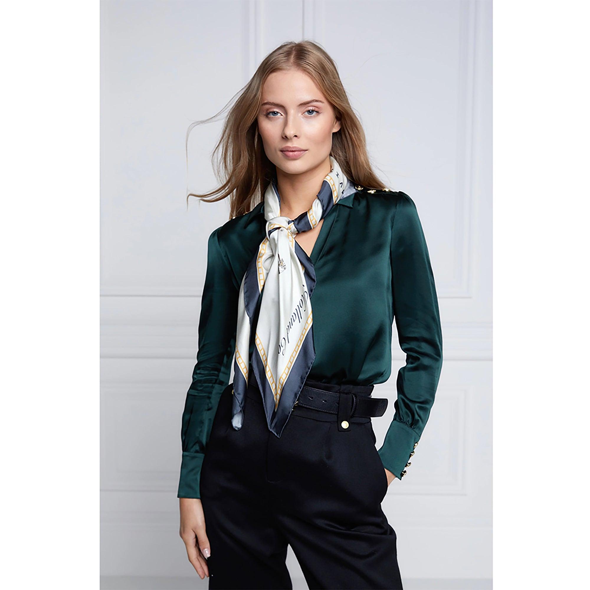 Product image 2 of 7 of Holland Cooper Women's Nine Horse Silk Scarf - Nine Horse