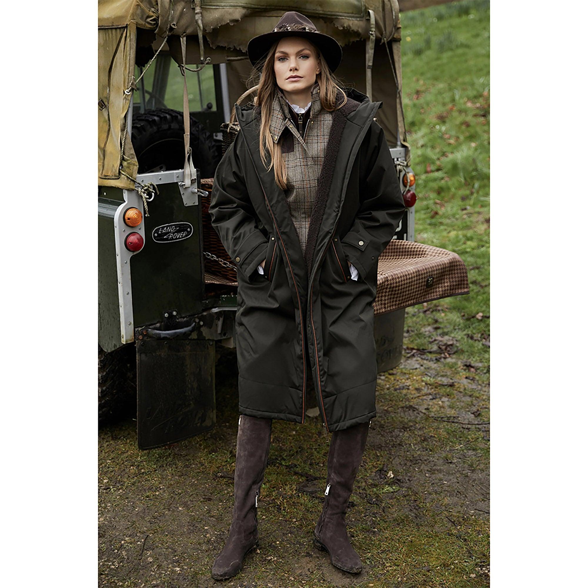 Product image 3 of 12 of Holland Cooper Women's One-Size Waterproof Coat - Khaki