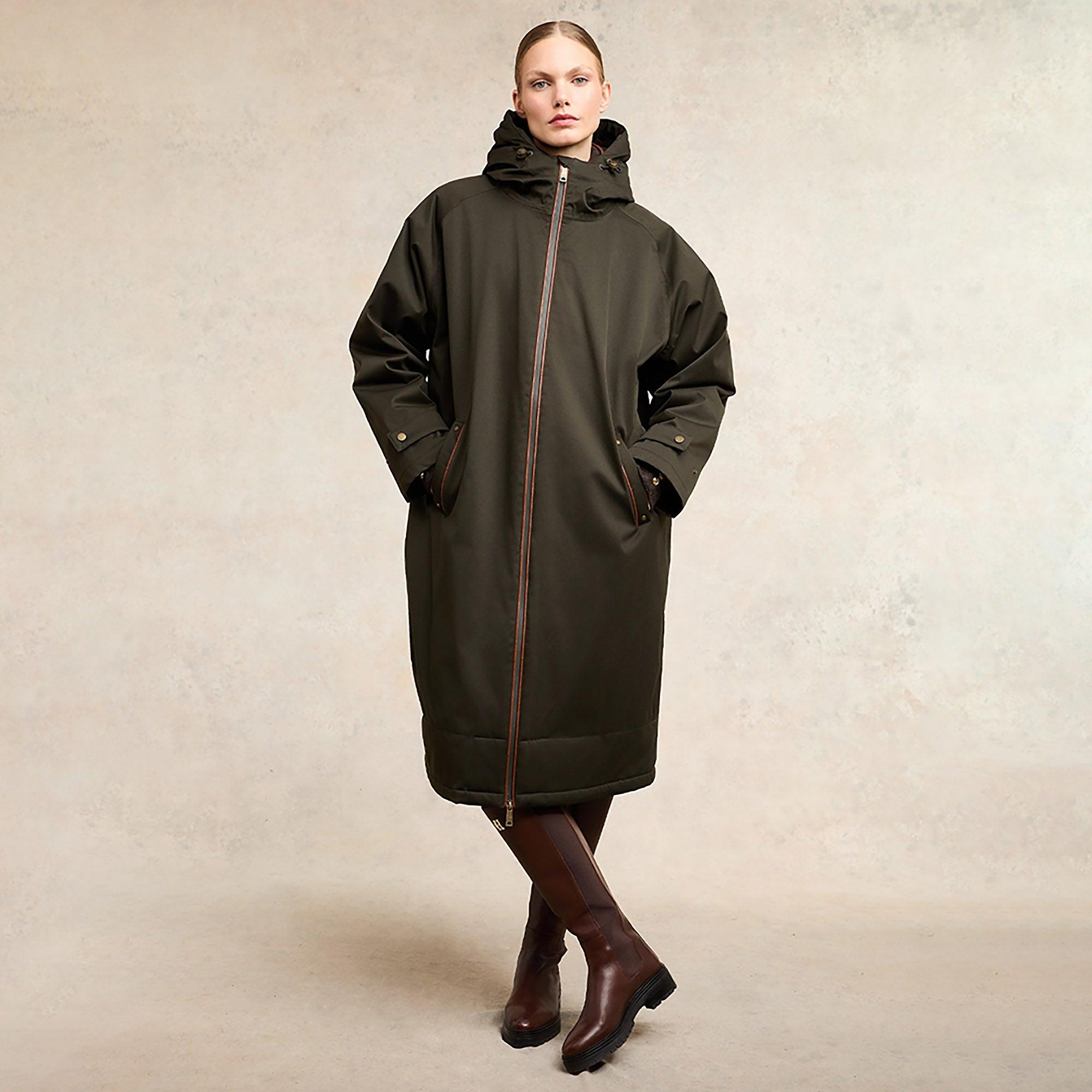 Product image 4 of 12 of Holland Cooper Women's One-Size Waterproof Coat - Khaki