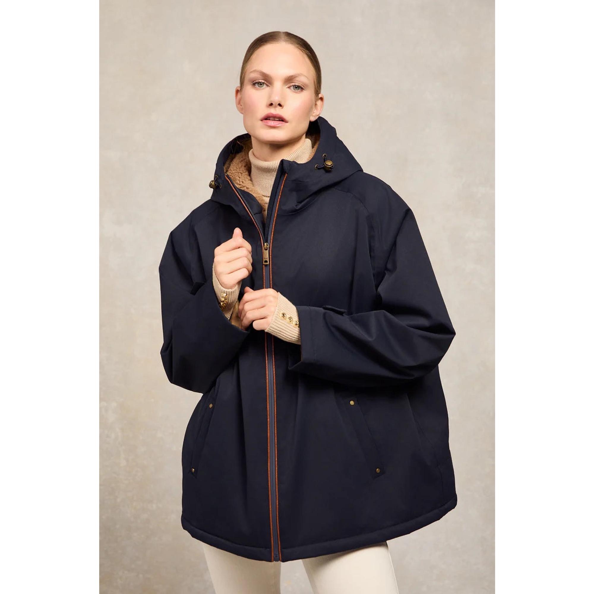 Product image 2 of 7 of Holland Cooper Women's One-Size Waterproof Jacket - Ink Navy