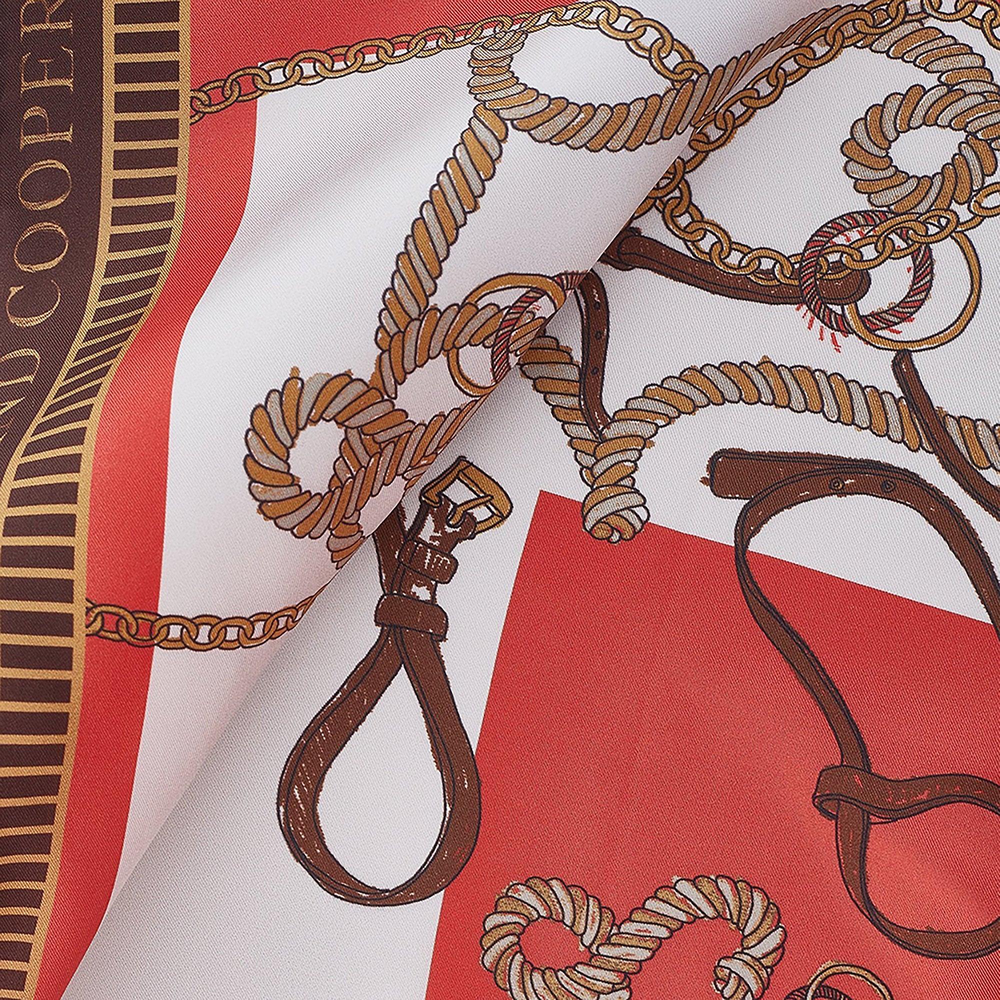 Product image 6 of 6 of Holland Cooper Women's Regal Horse Silk Scarf - Sienna